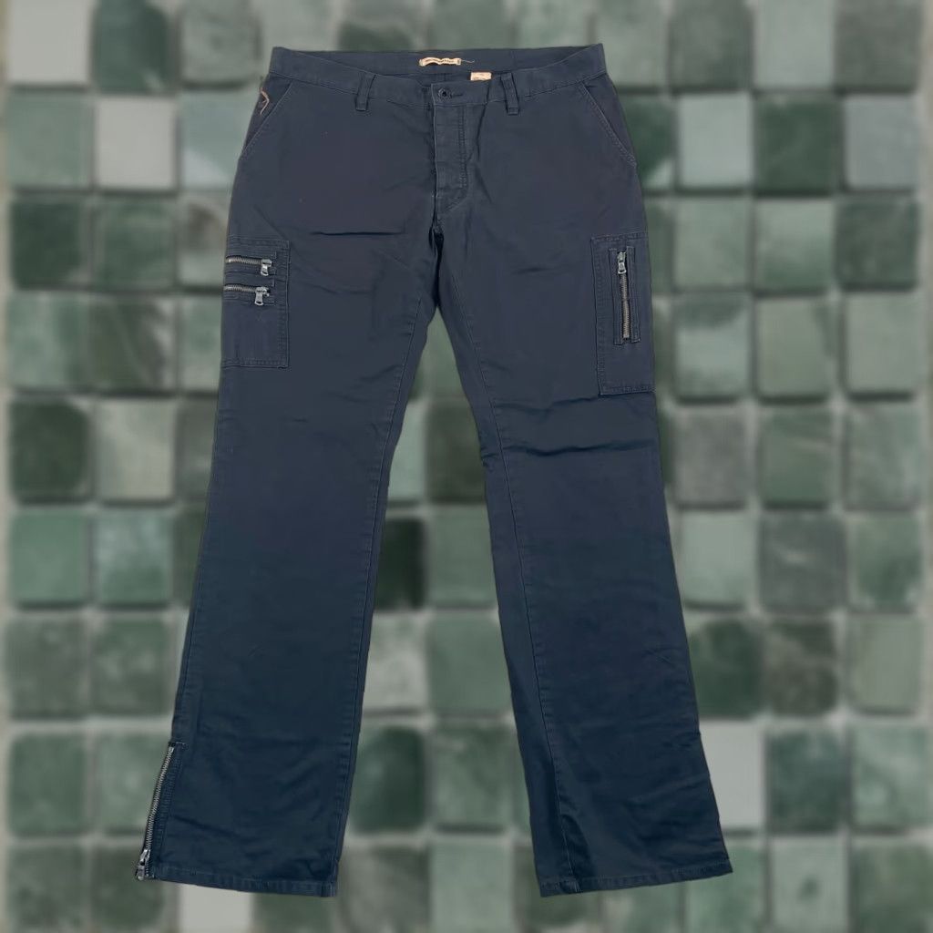 John Varvatos John Varvatos Cargo Pants Men 36x33 Black Zip Pockets Straight Leg USA Size US 36 / EU 52 - 1 Thumbnail