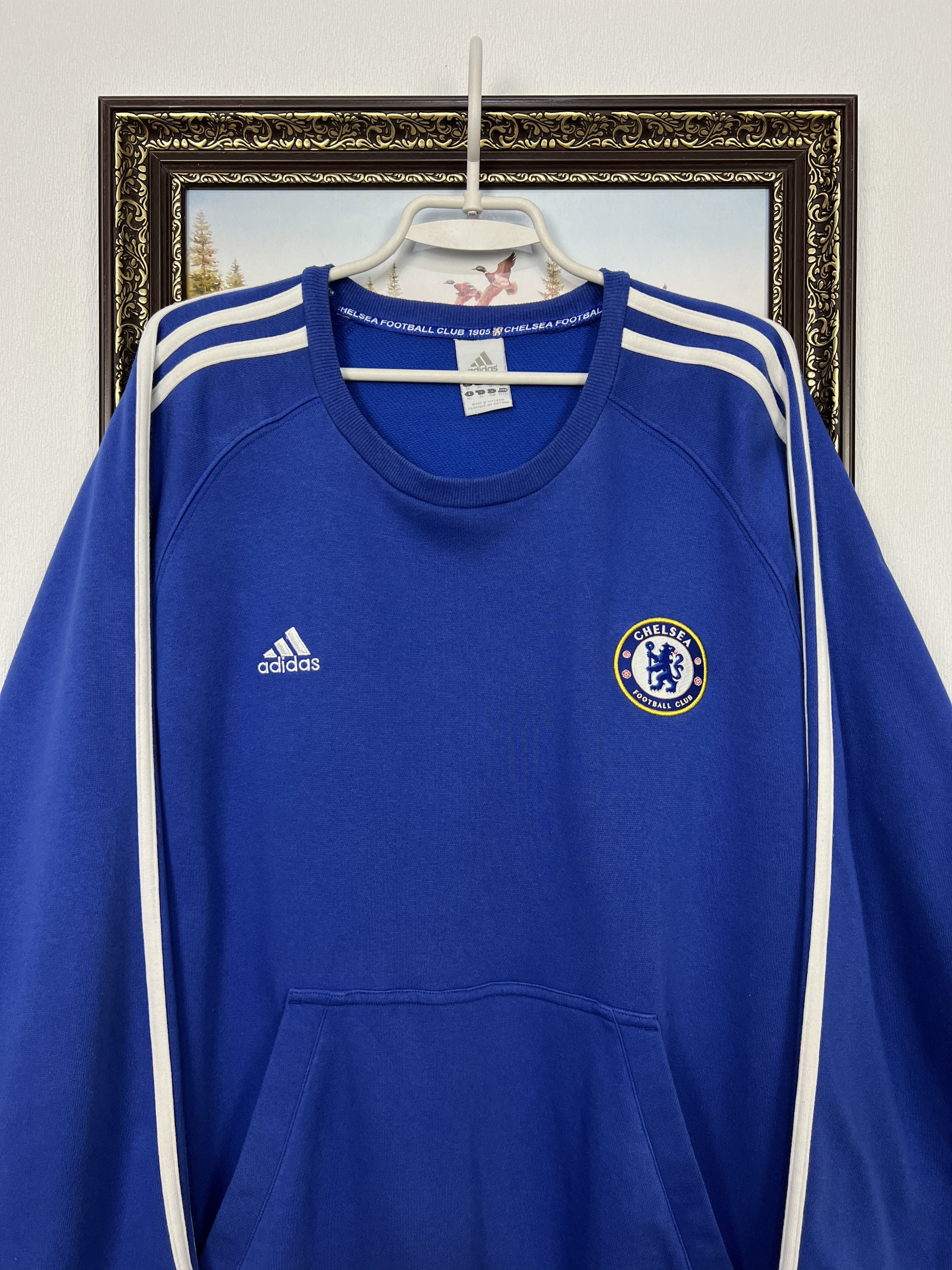Adidas Vintage Adidas Chelsea Football Blue Sweatshirt Soccer Size US XL / EU 56 / 4 - 2 Thumbnail