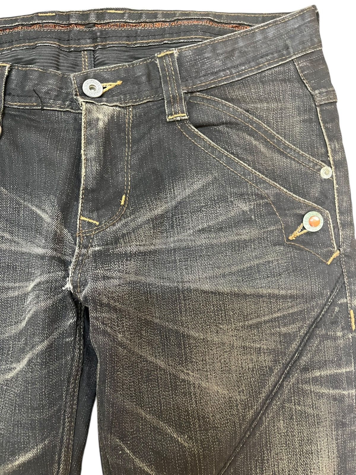Le Grande Bleu (L.G.B.) Vintage Nicole Club For Men Flare Seditionaries Punk Denim Size US 32 / EU 48 - 4 Thumbnail