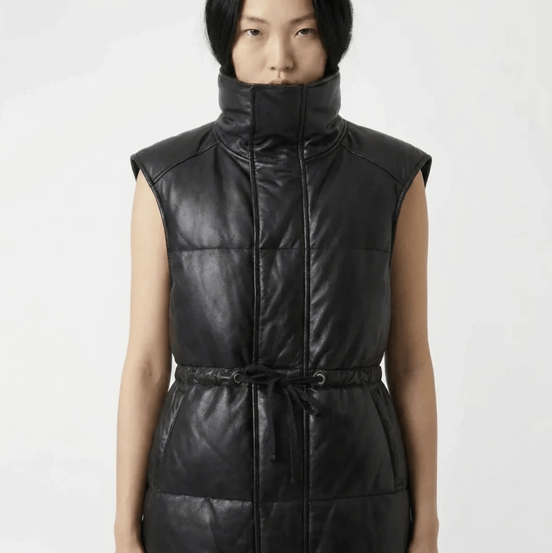 SKINGRAFT Leather Puffer Vest Black Size S, Skingraft – Size S / US 4 / IT 40 - 1 Thumbnail