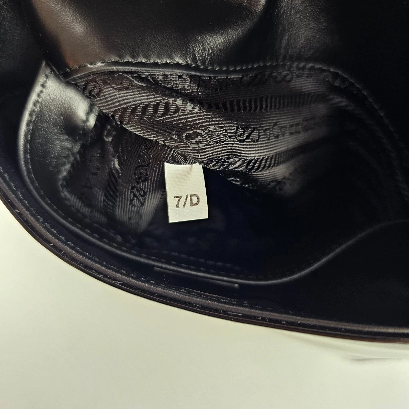 Prada PRADA Cleo Medium Black Brushed Leather Shoulder Bag Size ONE SIZE - 5 Thumbnail