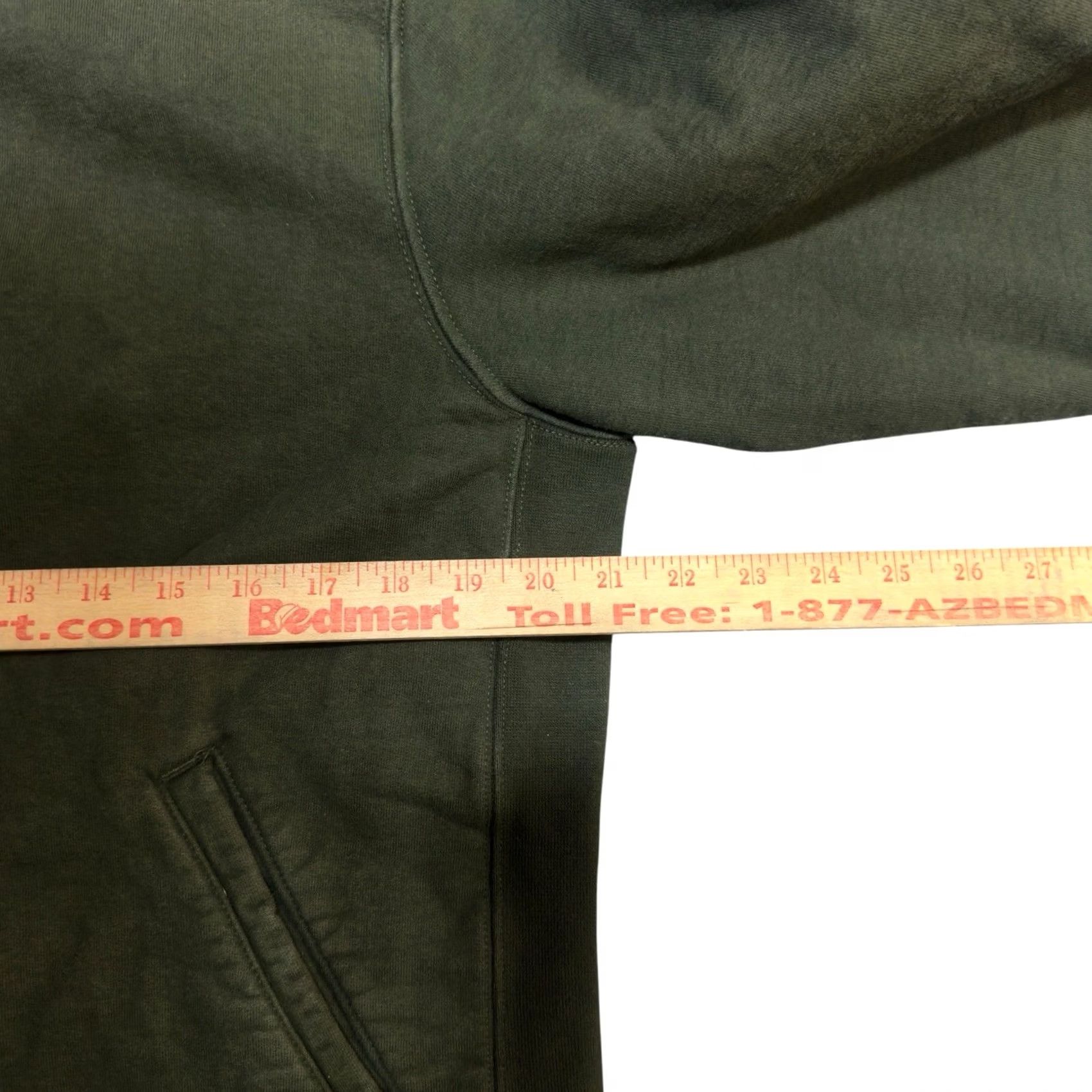 Vintage American Giant Sweatshirt Mens M Green Full Zip Mock Neck Heavyweight Fleece Pocket Zipper Logo Size US M / EU 48-50 / 2 - 3 Thumbnail