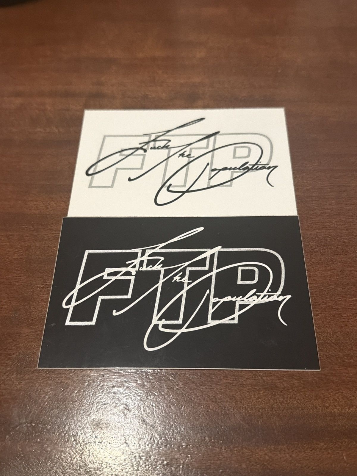 Fuck The Population FTP Signature Logo Stickers Size ONE SIZE - 1 Preview