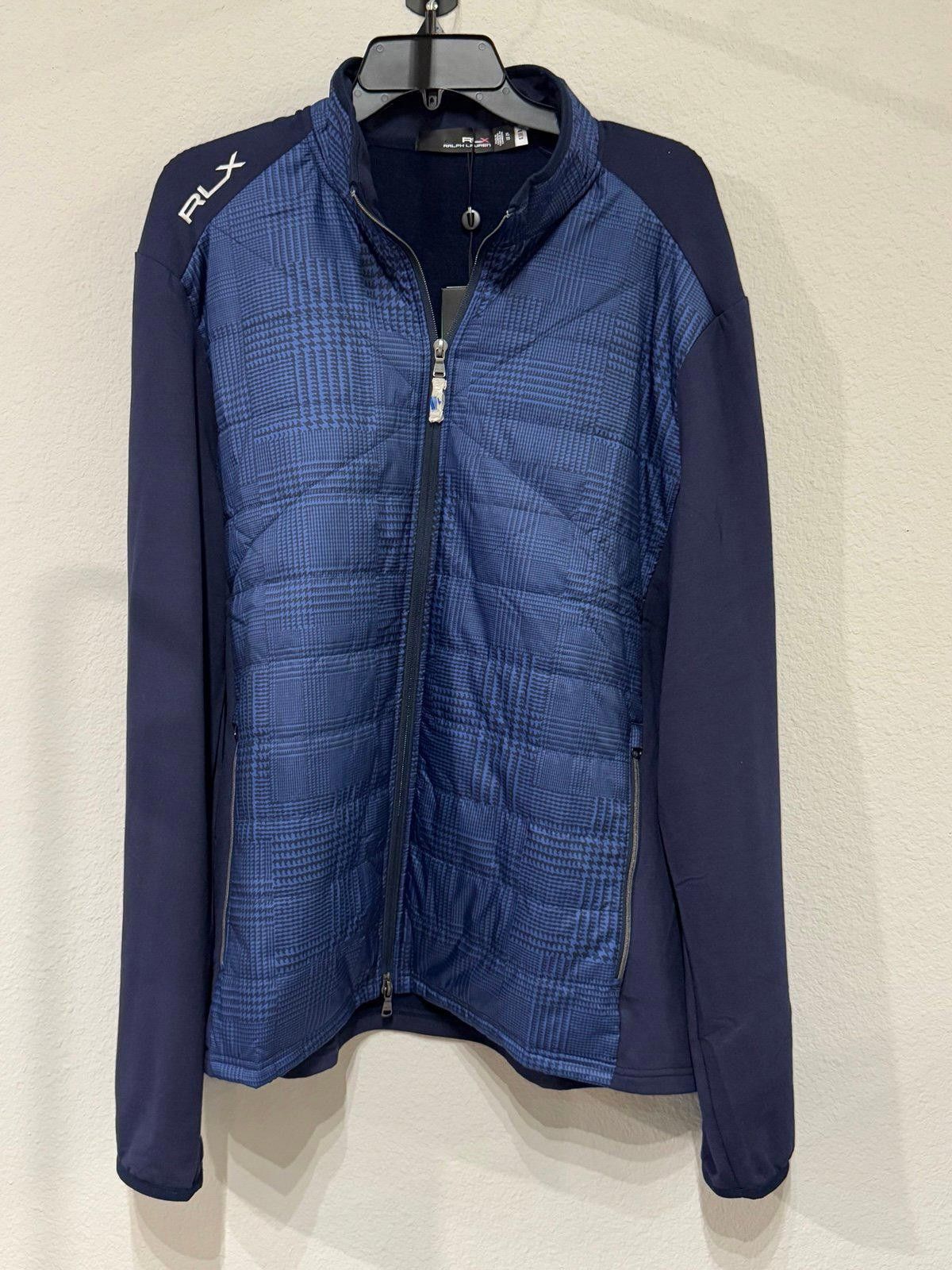 RLX Ralph Lauren RLX Ralph Lauren Mens Golf Jacket Full Zip Navy Plaid Sz XL Size US XL / EU 56 / 4 - 1 Thumbnail