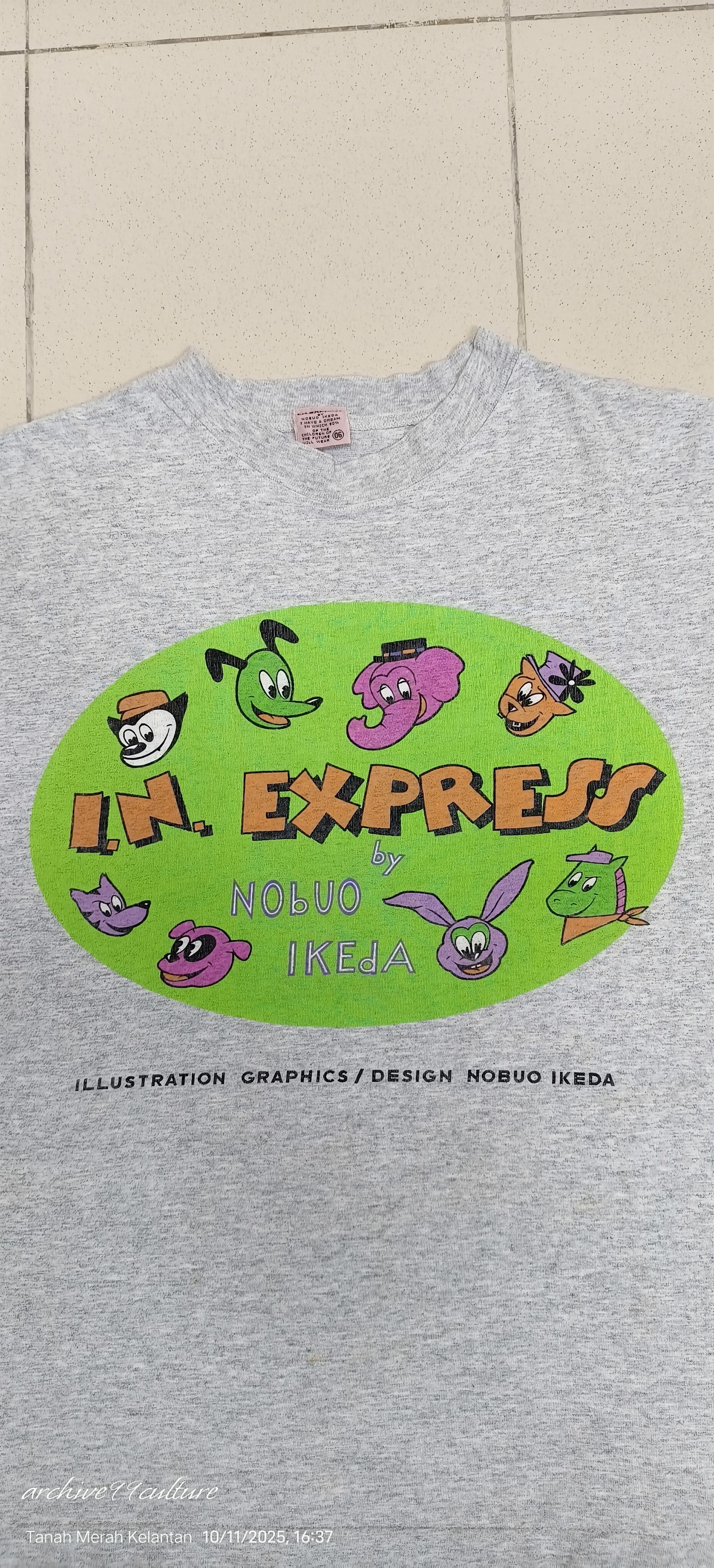 Mostly Heard Rarely Seen Vintage 90's Art i.n Express by Nobuo Ikeda tee Size US L / EU 52-54 / 3 - 9 Thumbnail