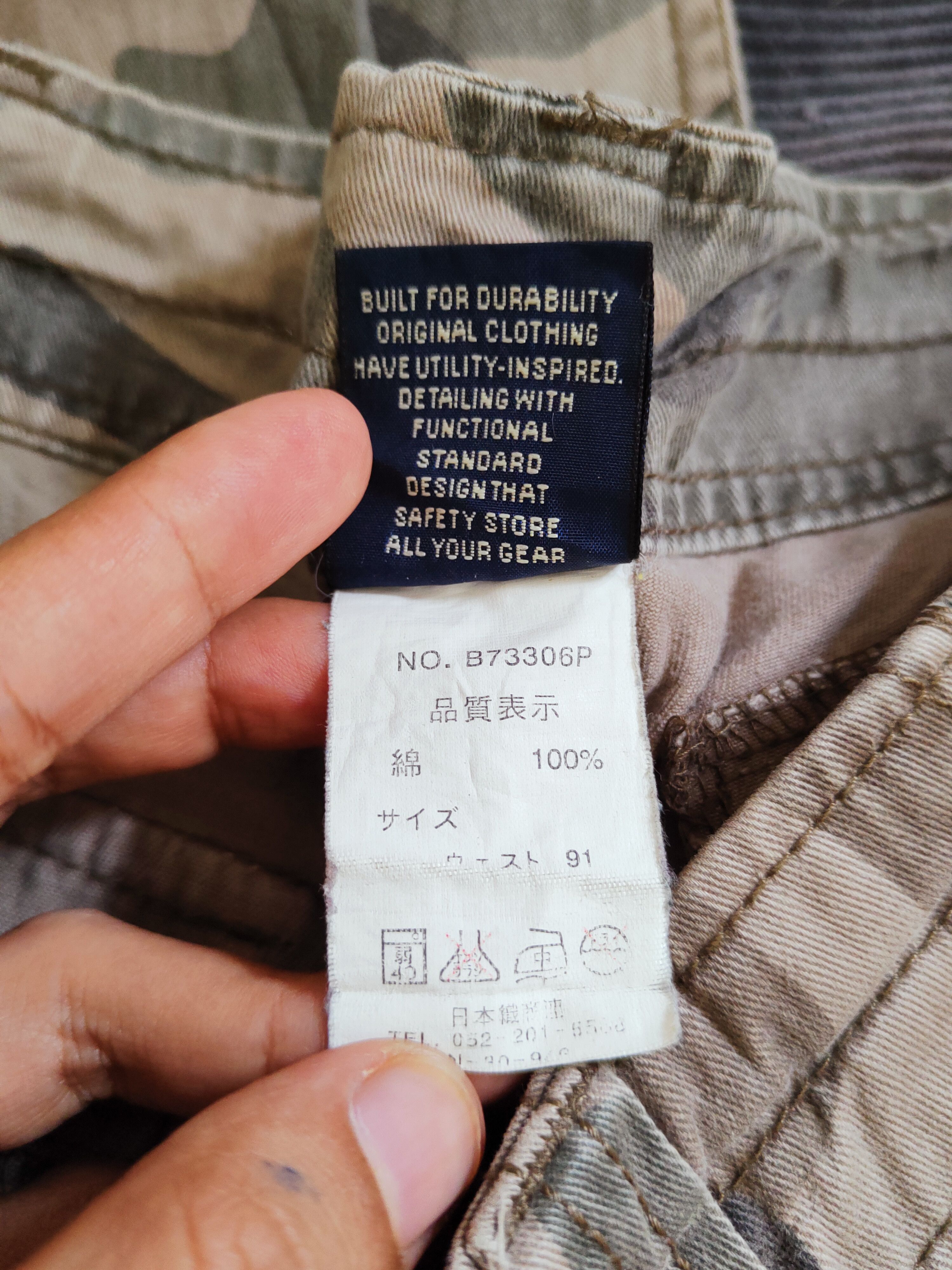 Japanese Brand DL Plusmore Camouflage Faded Multipocket Cargo Pants #S2775 Size US 36 / EU 52 - 13 Thumbnail
