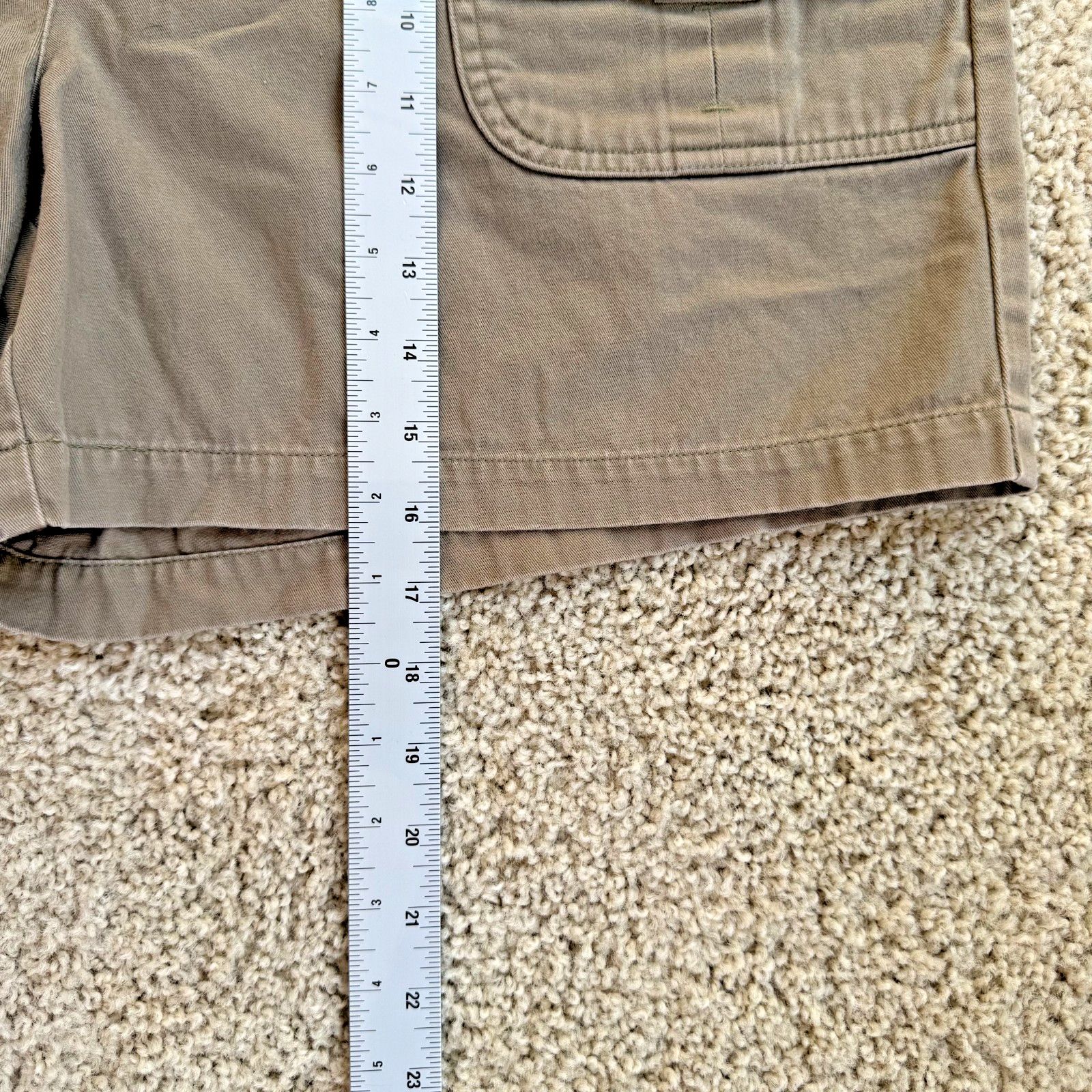 G.H. Bass & Co. G.H. Bass & Co 100% Cotton Cargo Shorts W 14 Relaxed Khaki Size 36" / US 14 / IT 50 - 5 Thumbnail