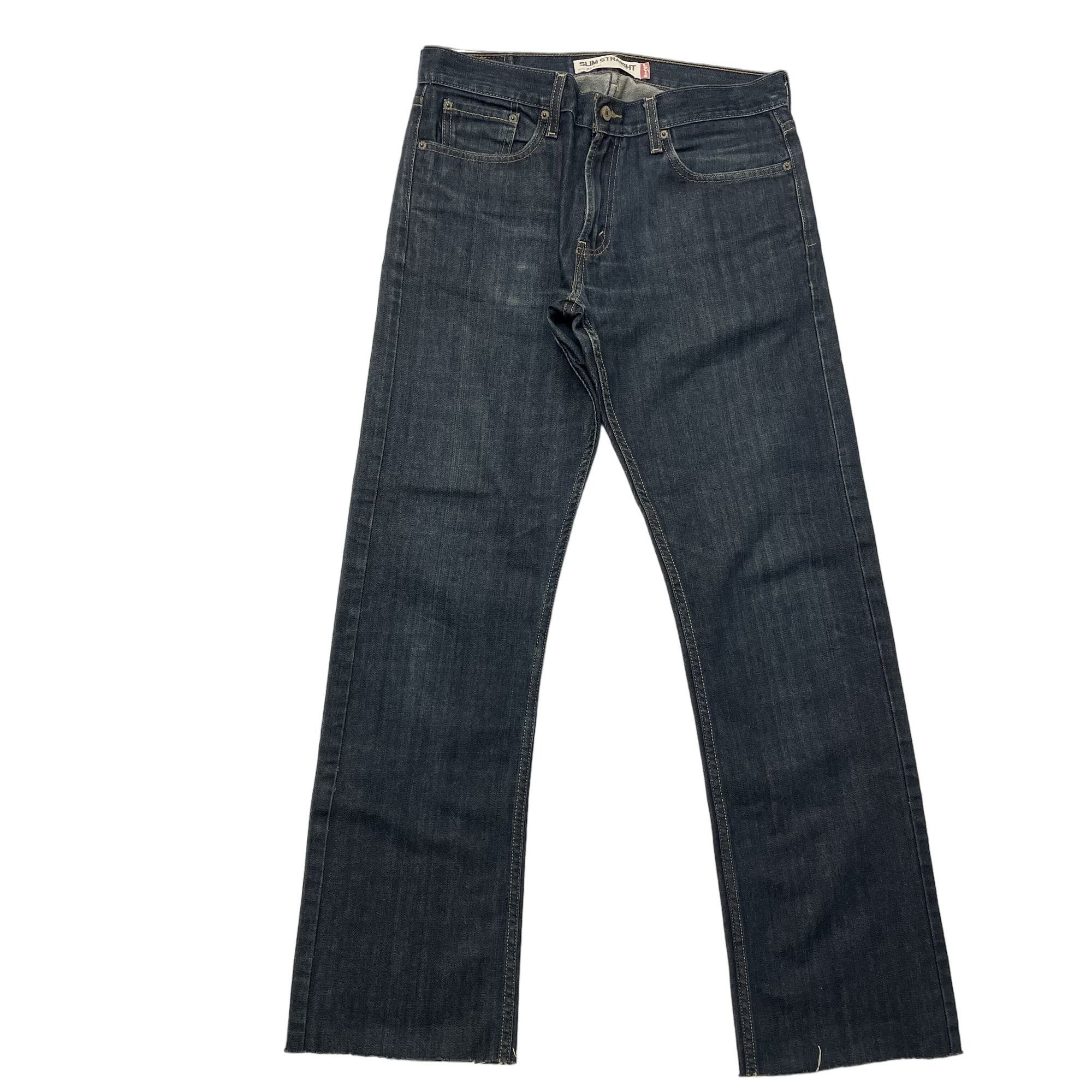 Levi's 514 DARK Blue Jeans SLIM STRAIGHT Denim Pants Size US 33 - 2 Thumbnail
