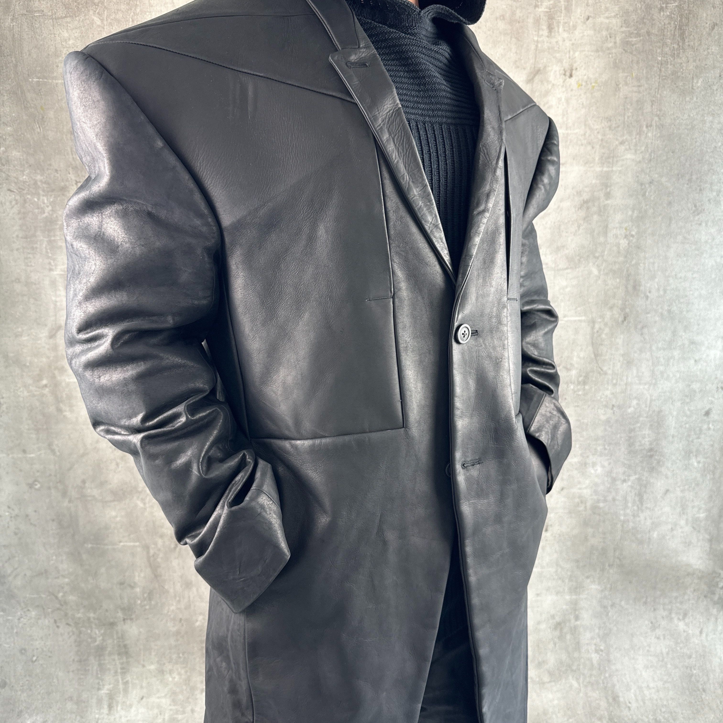 Rick Owens RICK OWENS FW23 Luxor Leather Jumbo Tatlin Coat Size US M / EU 48-50 / 2 - 8 Thumbnail