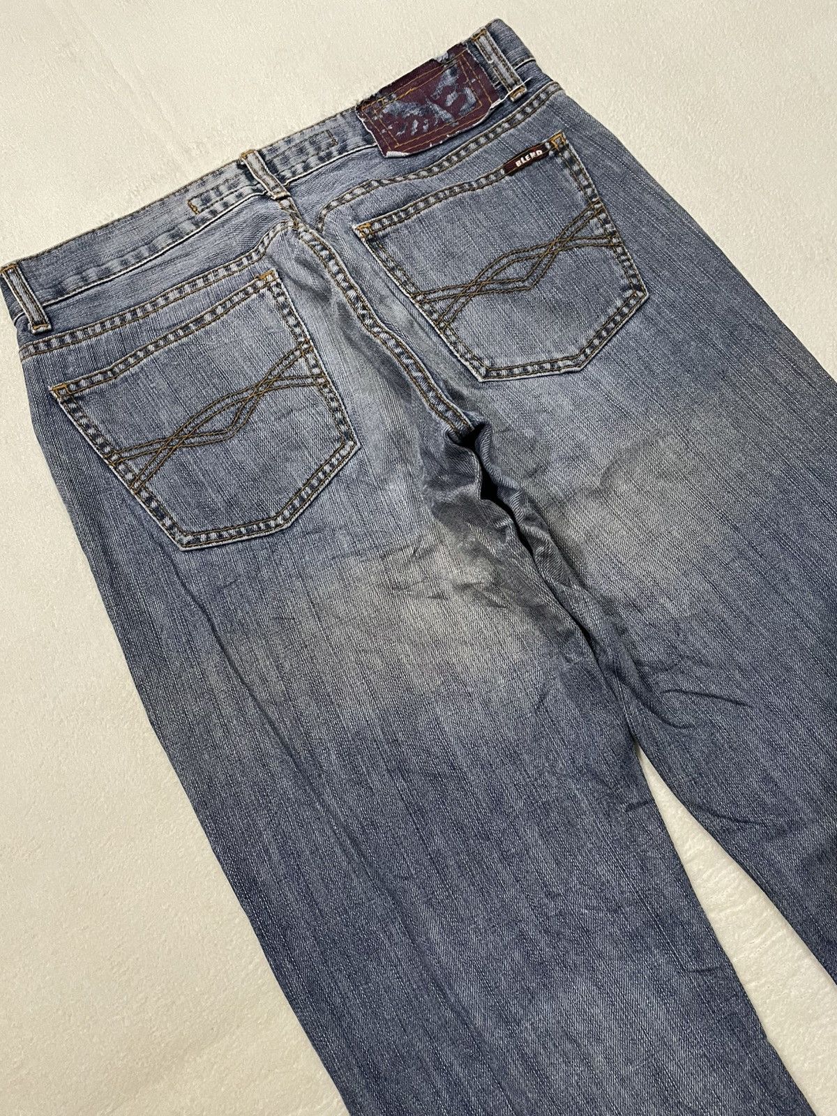 Blends Vintage Blend Denim Boot Cut Mudwash Jeans Size US 32 / EU 48 - 15 Thumbnail
