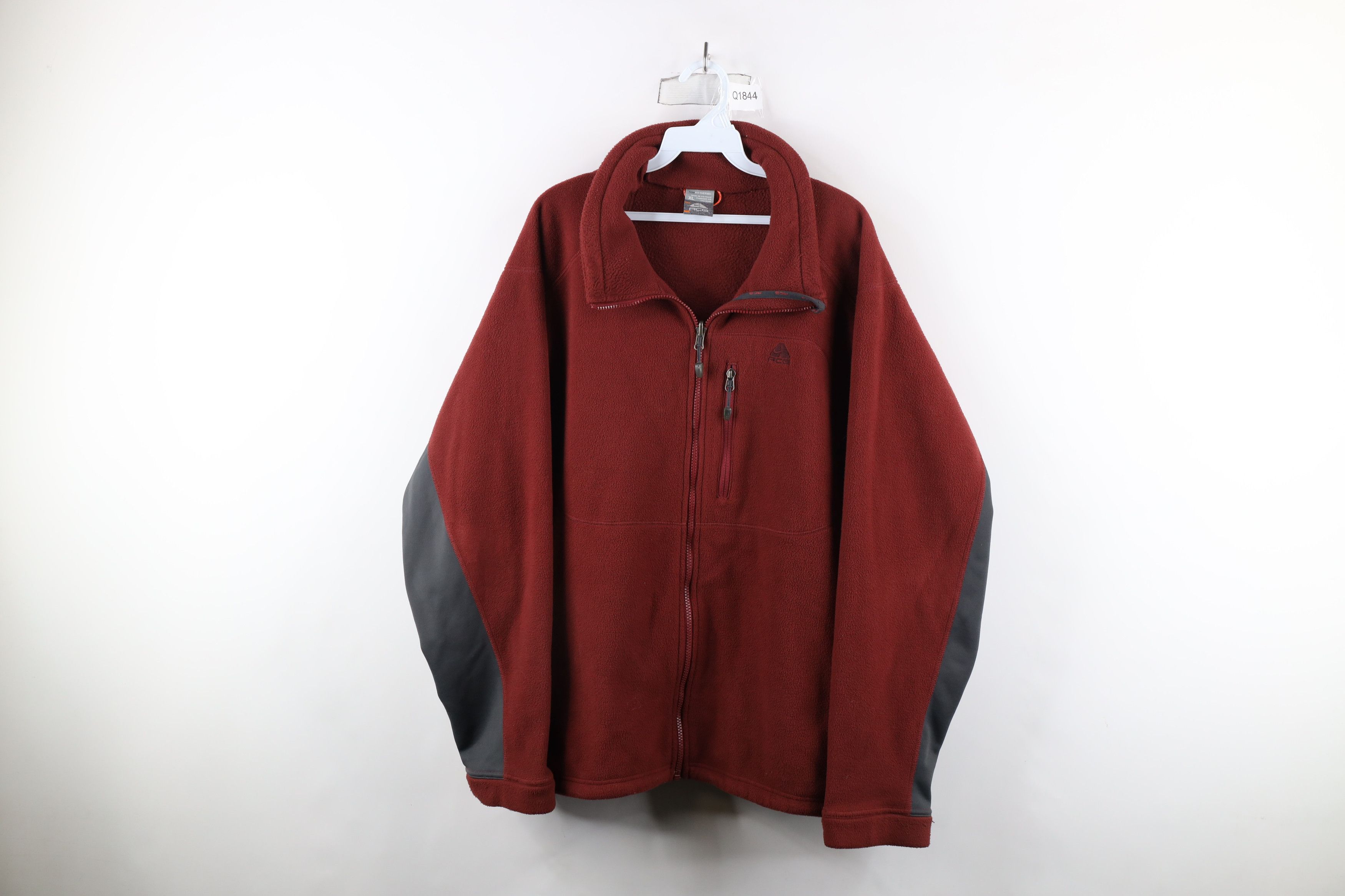 Nike × Vintage Vintage Nike ACG Scott Mini Swoosh Full Zip Fleece Jacket Size US XL / EU 56 / 4 - 1 Thumbnail