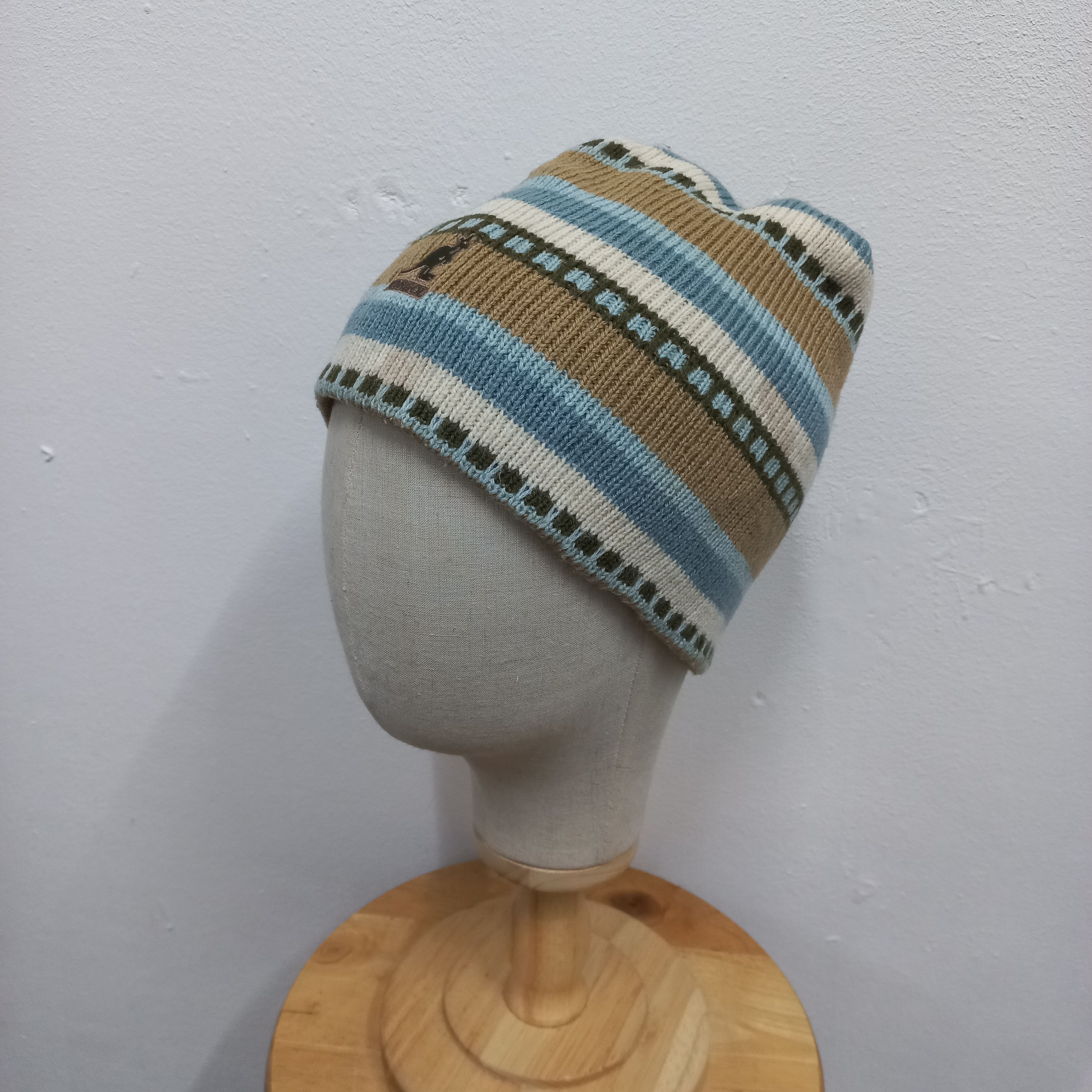 Kangol 💥 Kangol iconic logo stripes pull on beanie hat Size ONE SIZE - 2 Thumbnail