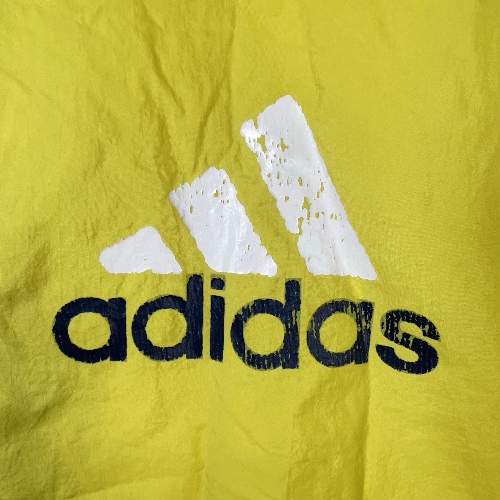Adidas VINTAGE Adidas Windbreaker Jacket Mens Size L Yellow Nylon Outdoors Sports Size US L / EU 52-54 / 3 - 5 Thumbnail