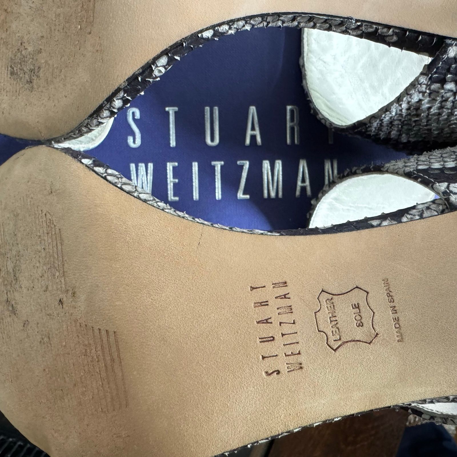 Stuart Weitzman Stuart Weitzman Minimalist My Slide Leather Sandals Mules Size US 11 / IT 41 - 8 Thumbnail
