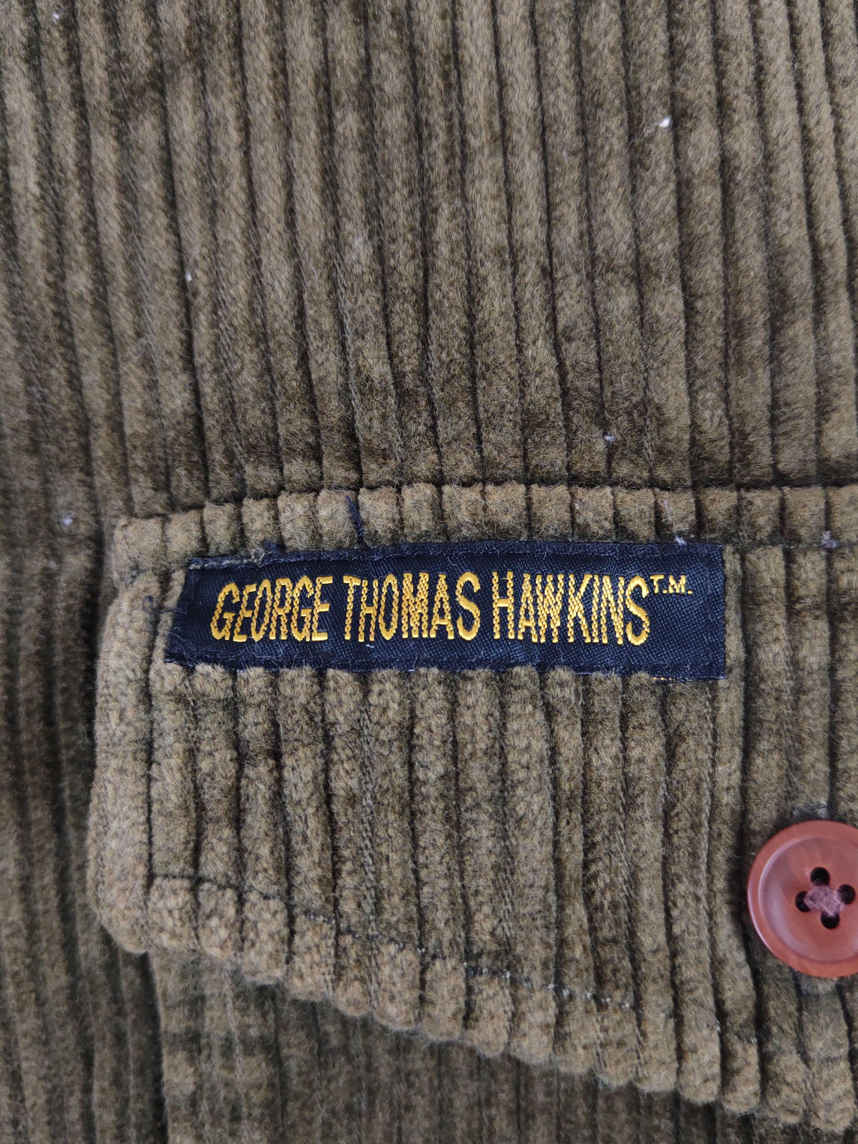 Vintage George Thomas Hawkins Olive Corduroy jacket #W1758 Size US M / EU 48-50 / 2 - 6 Thumbnail