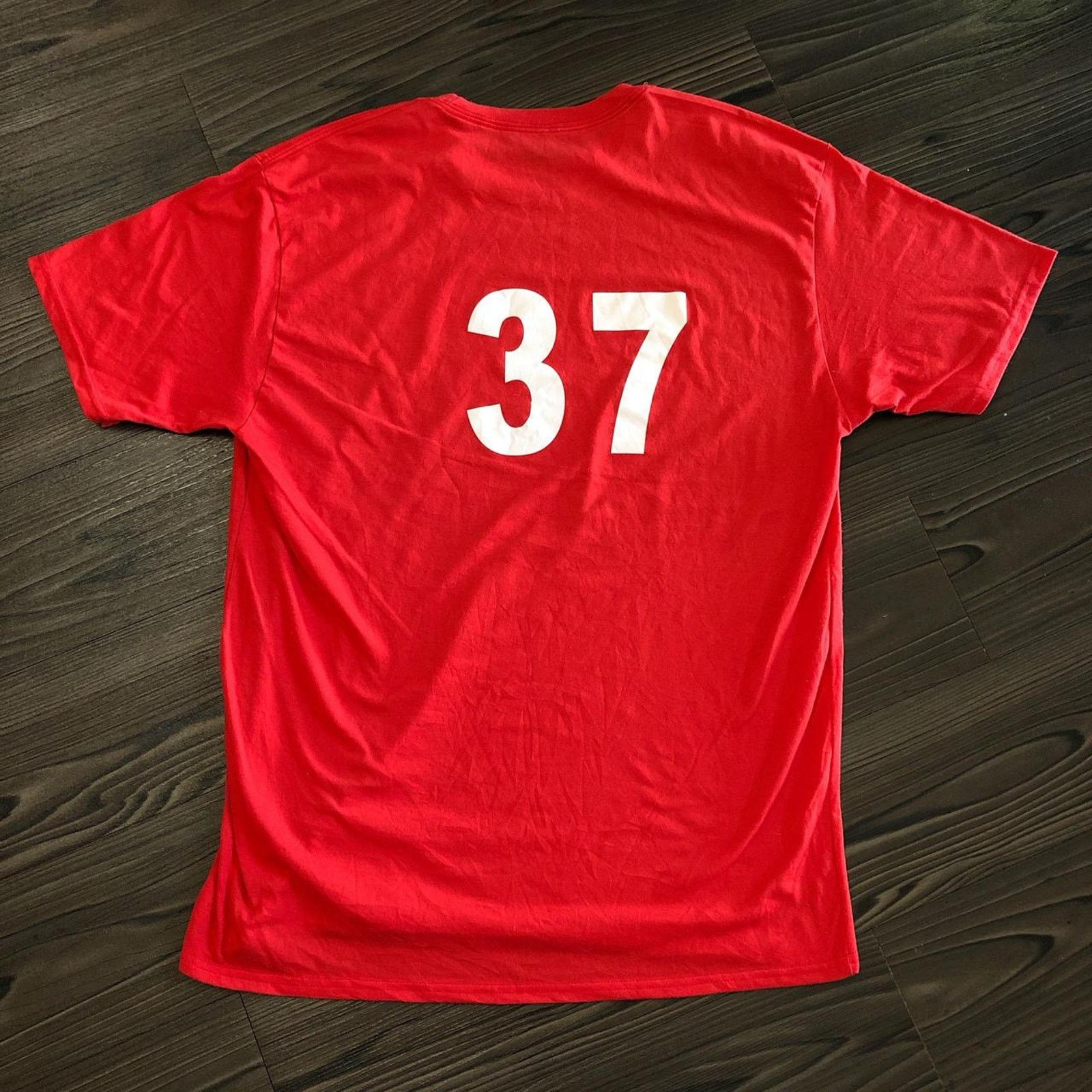 Gildan Men’s Red ‘Sluggers’ Graphic Number Tee Size US L / EU 52-54 / 3 - 2 Thumbnail