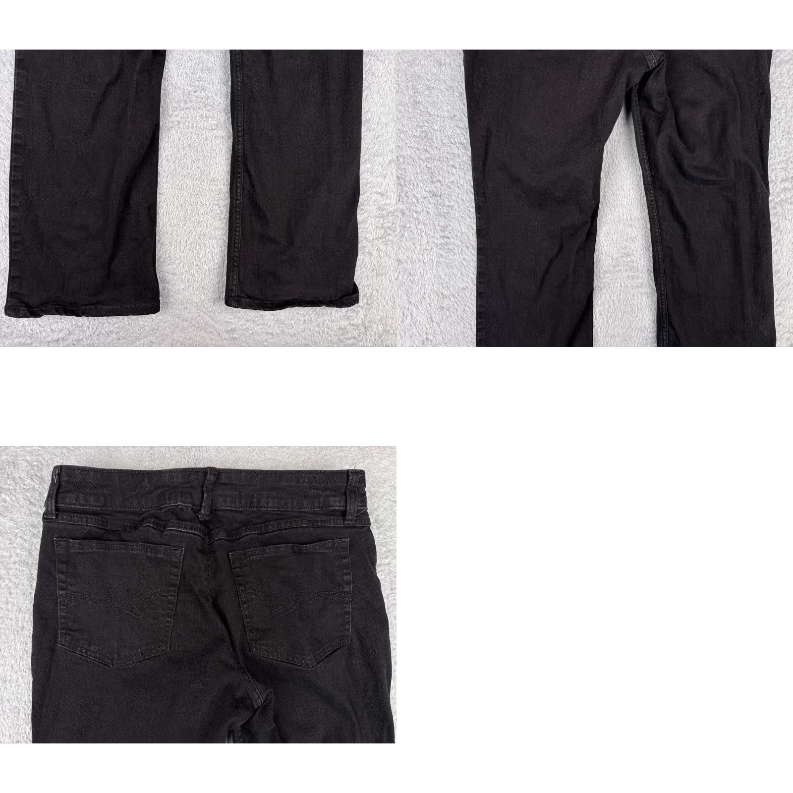 Wrangler Wrangler Jeans Womens Bootcut Denim Black 36x27 Mid Rise 17 Cotton Blend 5-Pocket Retro Slimming Logo Embroidered Size 38" / US 16 / IT 52 - 10 Thumbnail