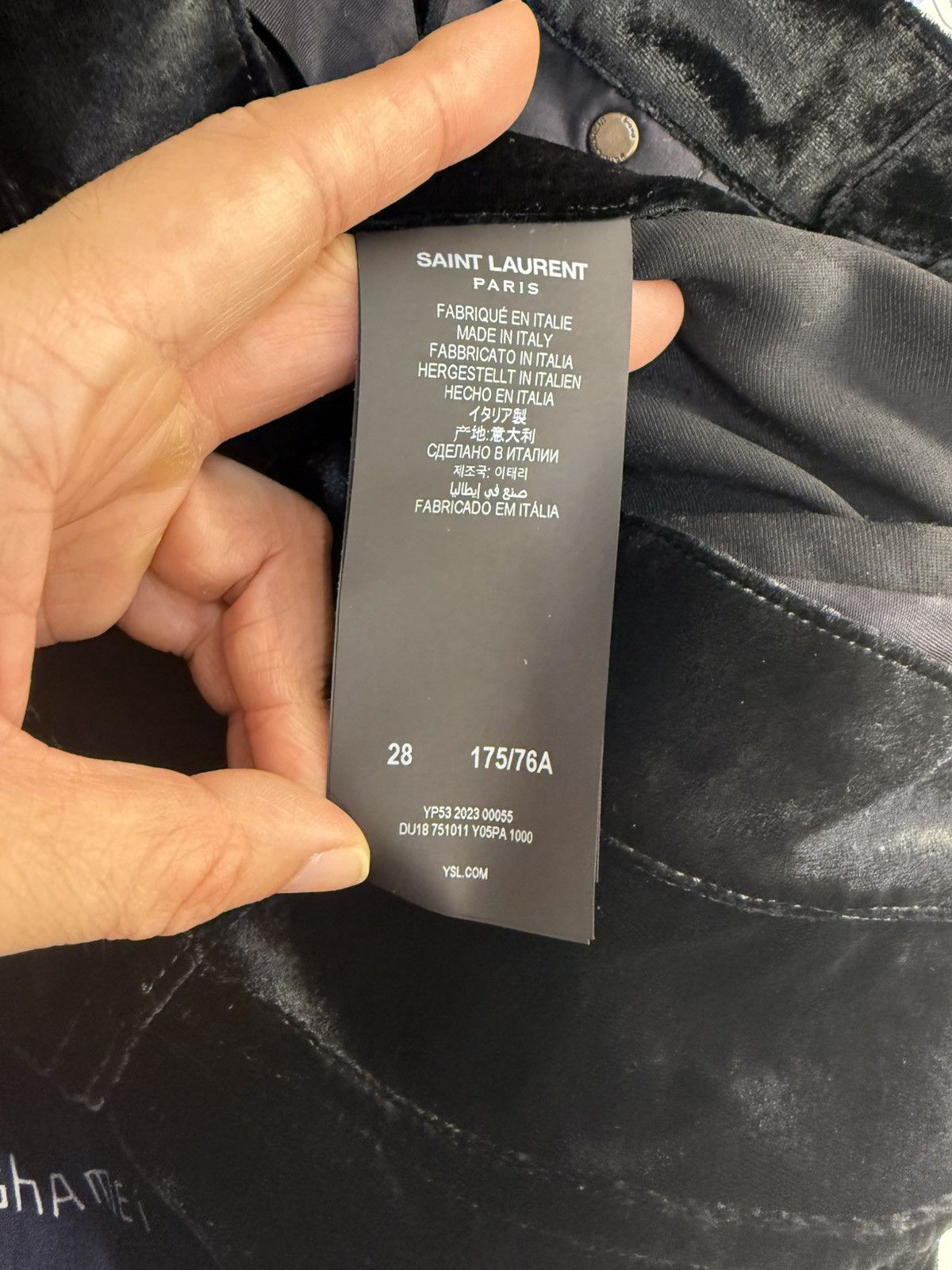 Saint Laurent Paris Black velvet high waist wide leg pants size28 Size US 28 / EU 44 - 14 Thumbnail