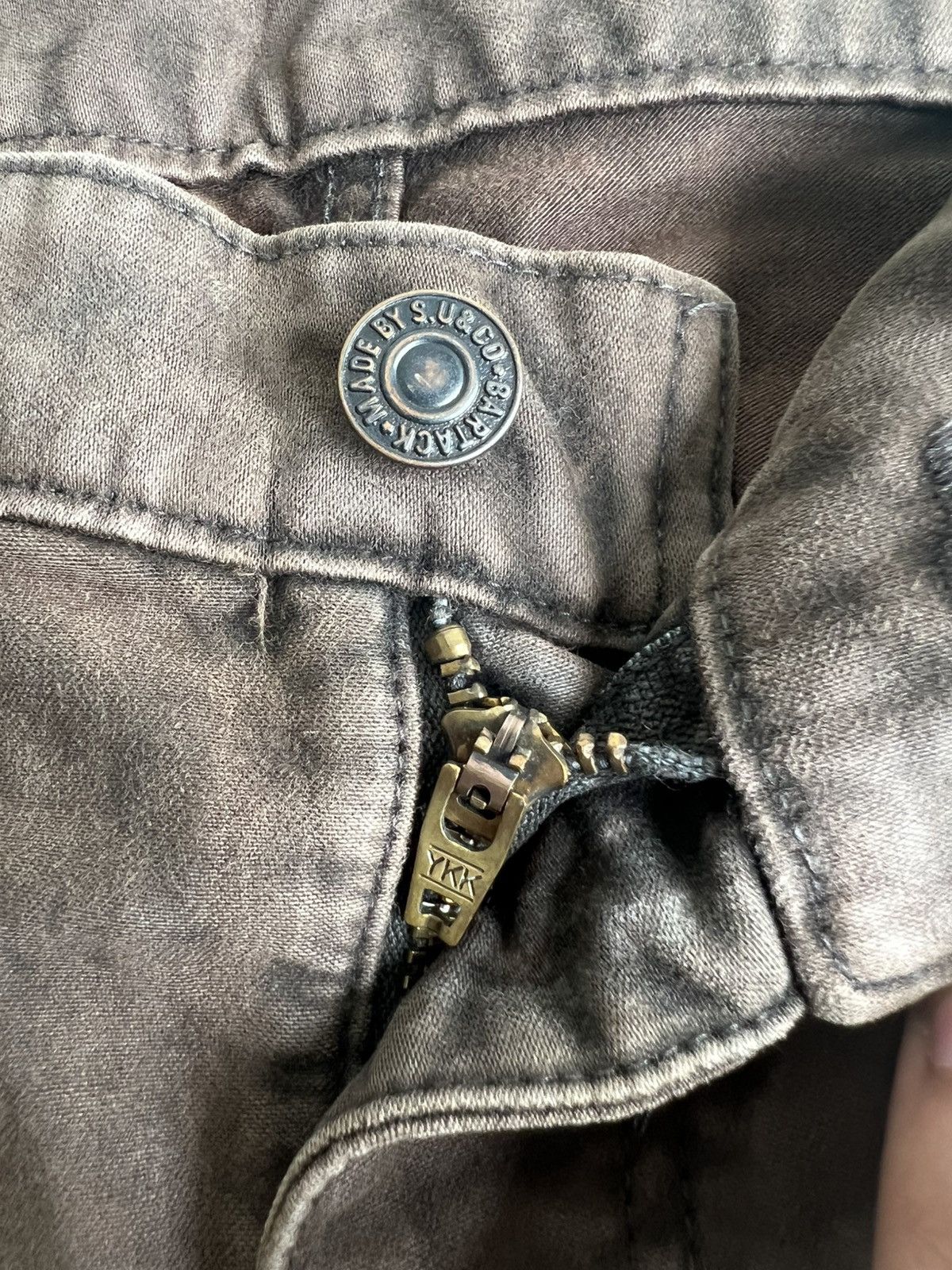 Isamu Katayama Backlash Y2K Barack Super Flare Knee Paded Stone Wash Biker Pants Size US 32 / EU 48 - 9 Thumbnail