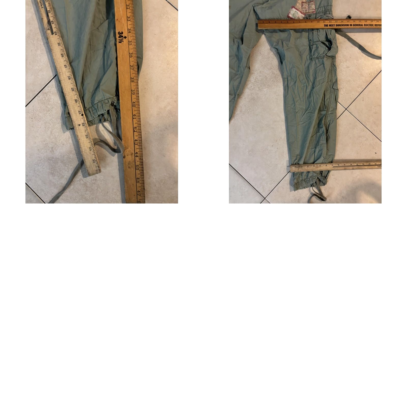 Abercrombie & Fitch Abercrombie & Fitch Cargo Pants Womens 8 Green Patchwork Y2K Hem Utility Size 30" / US 8 / IT 44 - 8 Thumbnail