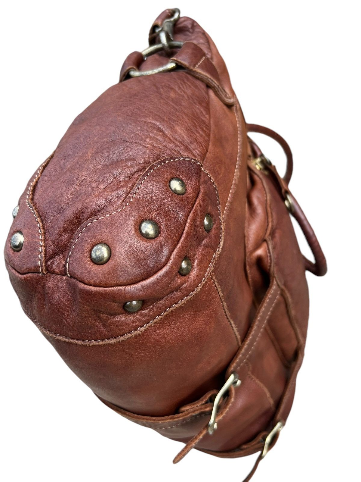 Leather Regalo Tokyo Fade Jerky Patina Leather 2 Way Bag Size ONE SIZE - 13 Thumbnail
