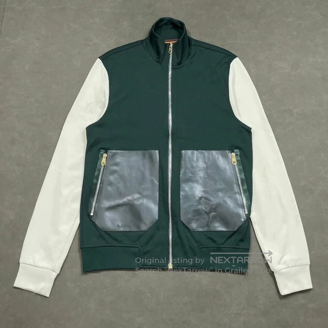 Paul Smith Paul Smith Leather Patchwork Knit Jacket. Size US S / EU 44-46 / 1 - 1 Thumbnail