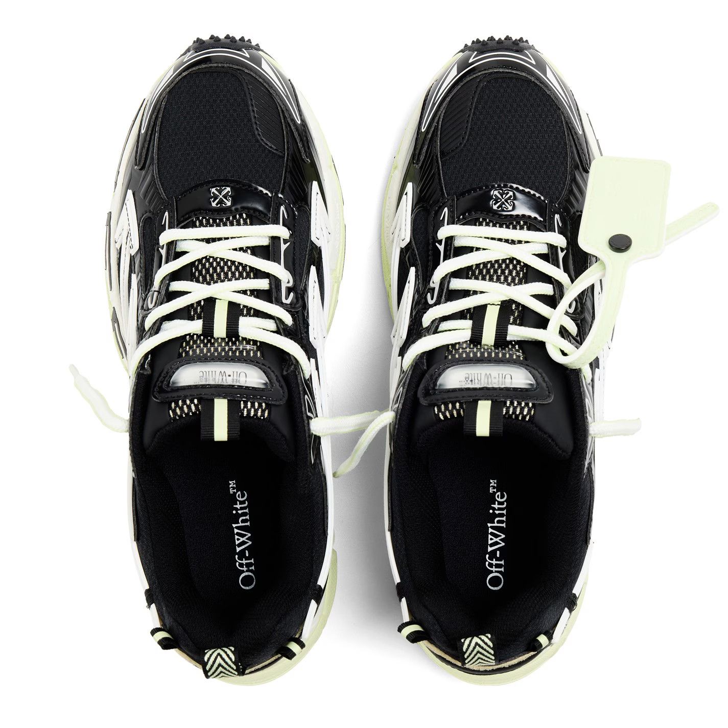 Off-White o1g2r1mq0226 Low-Top Trainers in Black/White Size US 5.5 / EU 38 - 4 Thumbnail