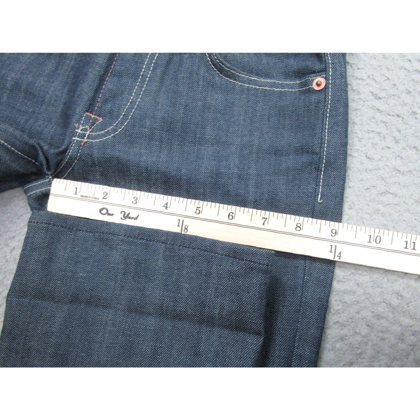 7 For All Mankind VINTAGE 7 For All Mankind Women's Jeans Capri Regular Fit Blue Raw Denim 24 Inches Size Size 42" / US 20 - 7 Thumbnail