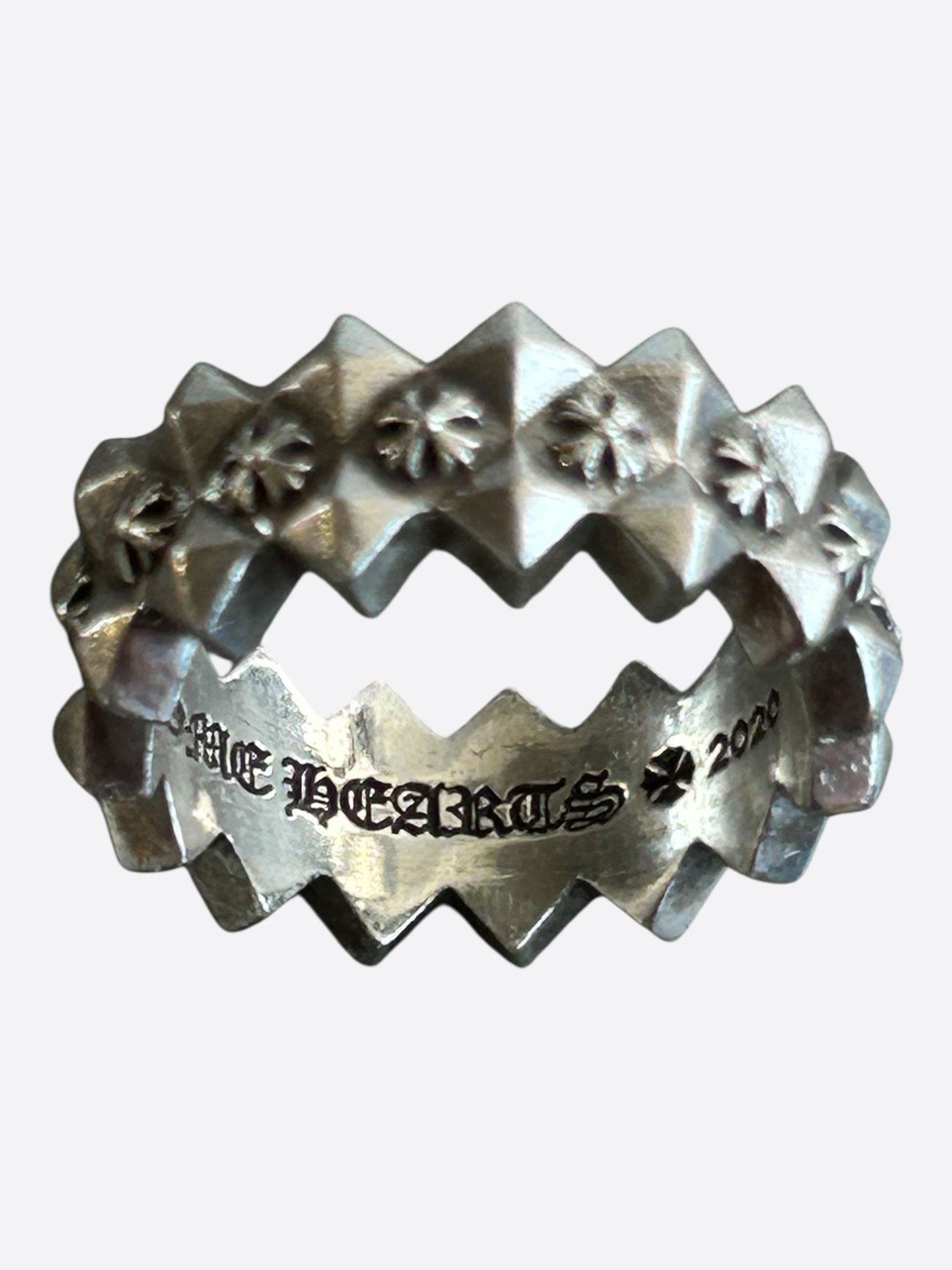 Chrome Hearts Chrome Hearts Silver Pyramid Plus Ring Size ONE SIZE - 5 Thumbnail