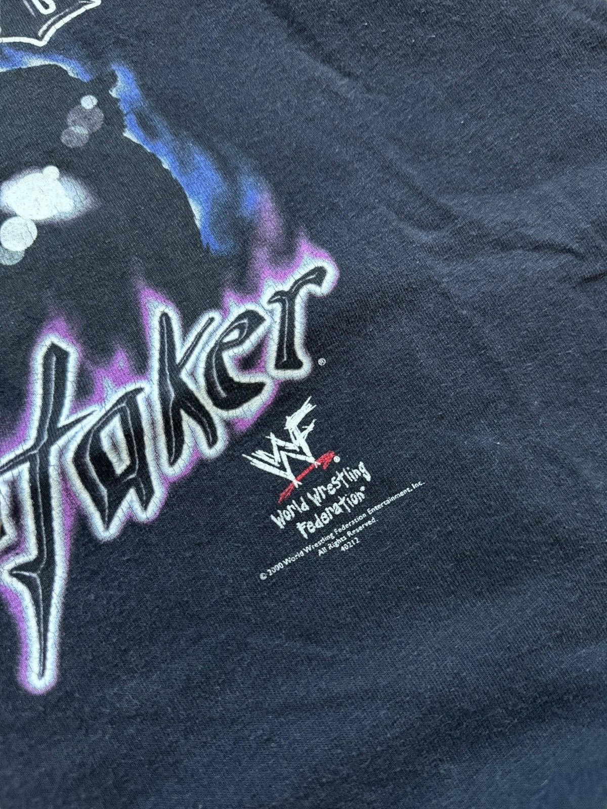 WWF 2000 Undertaker Last Ride WWF Vintage Tee Size US XL / EU 56 / 4 - 3 Thumbnail