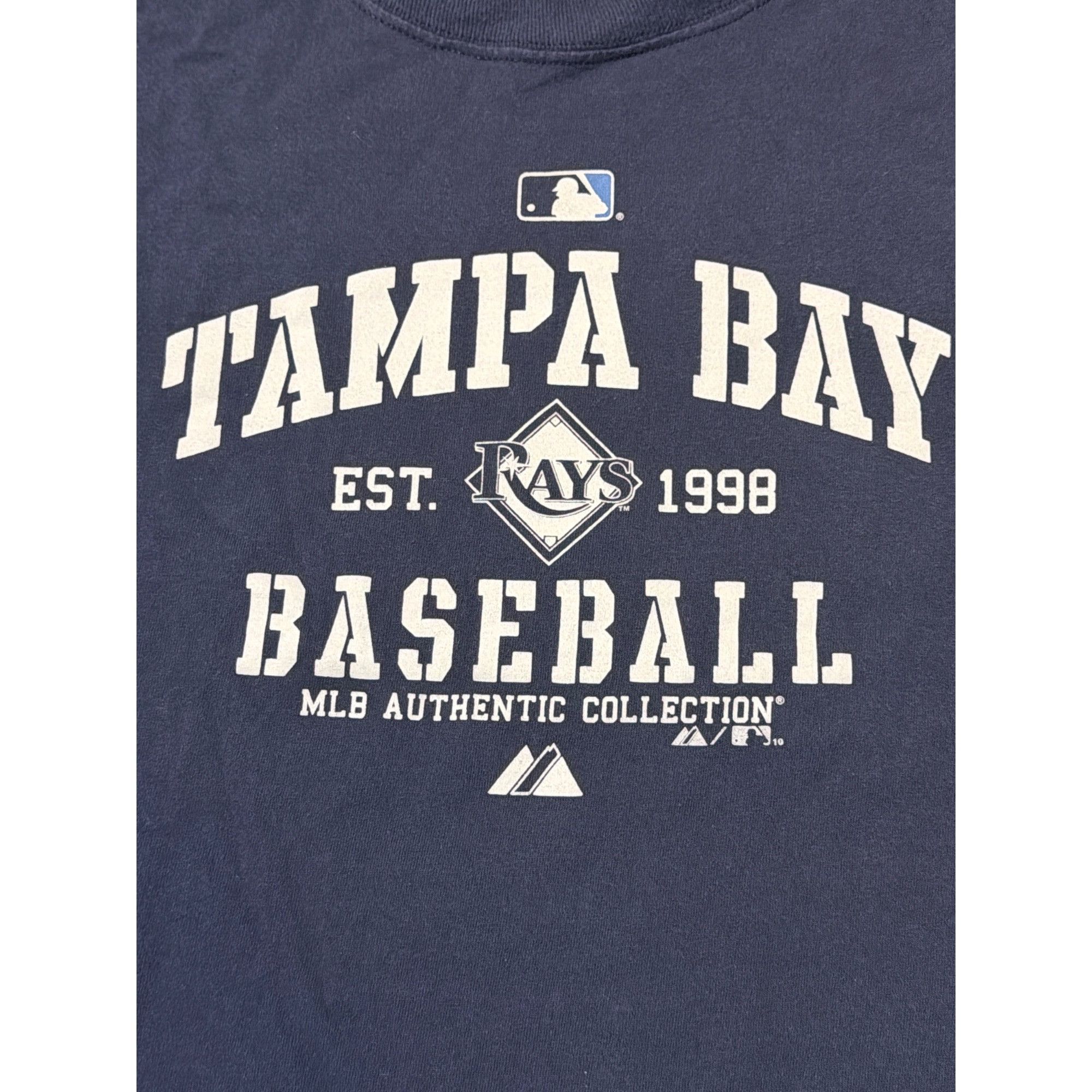 Majestic Majestic Tampa Bay Rays Baseball Shirt Navy Blue MLB Authent Size US XL / EU 56 / 4 - 3 Thumbnail