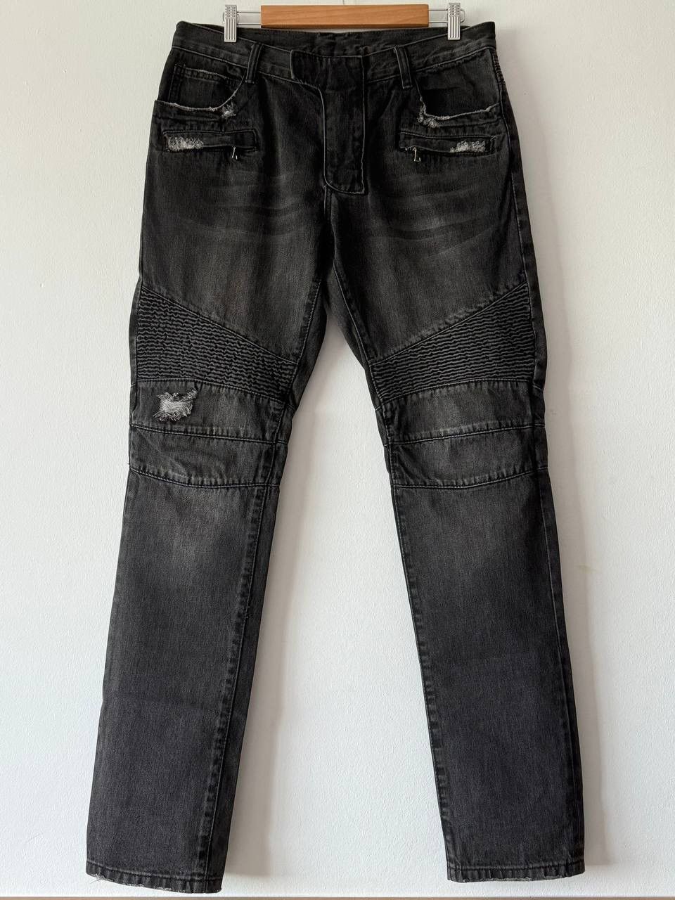 🔥🔥 Vintage Balmain Grey Biker Jeans