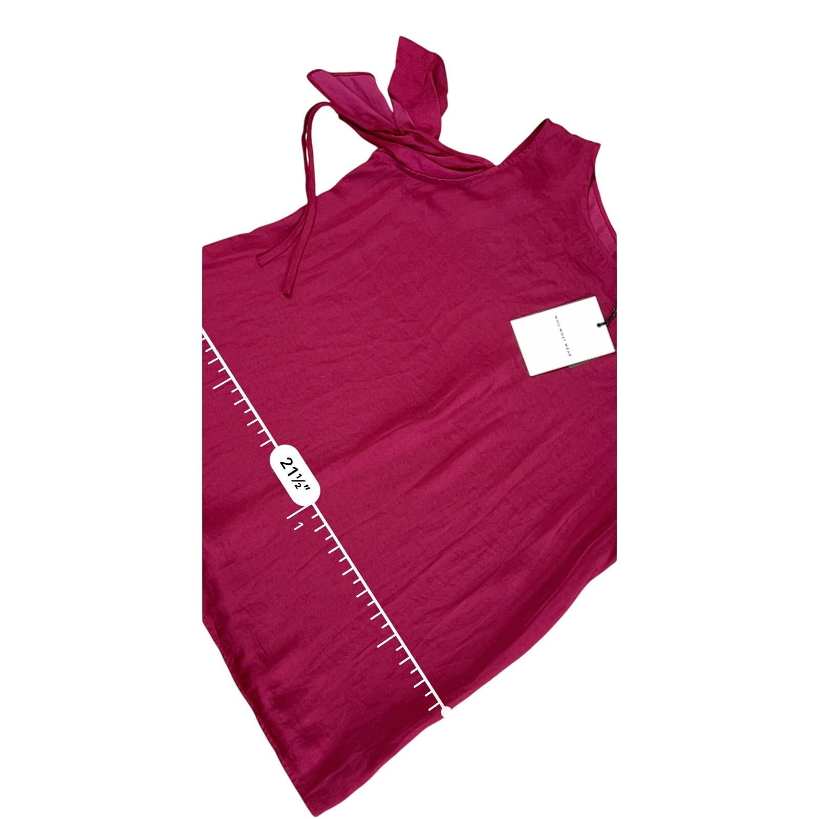 Other Who What Wear Burgundy Cold Shoulder Top Blouse MEDIUM NWT Size M / US 6-8 / IT 42-44 - 6 Thumbnail