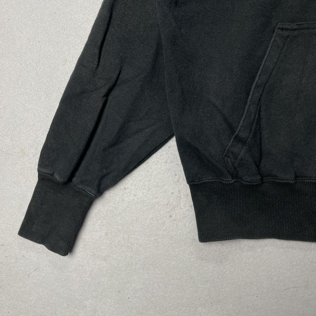 Nike Vintage Nike Big Swoosh Hoodie Black Pullover Size US M / EU 48-50 / 2 - 5 Thumbnail