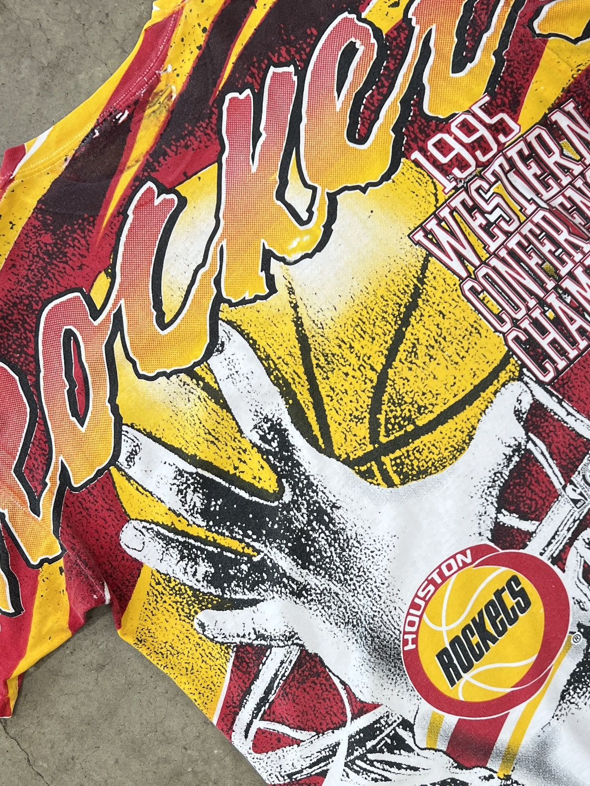 NBA Vintage AOP 1995 Houston Rockets Western Conference Champ XL Size US XL / EU 56 / 4 - 4 Thumbnail