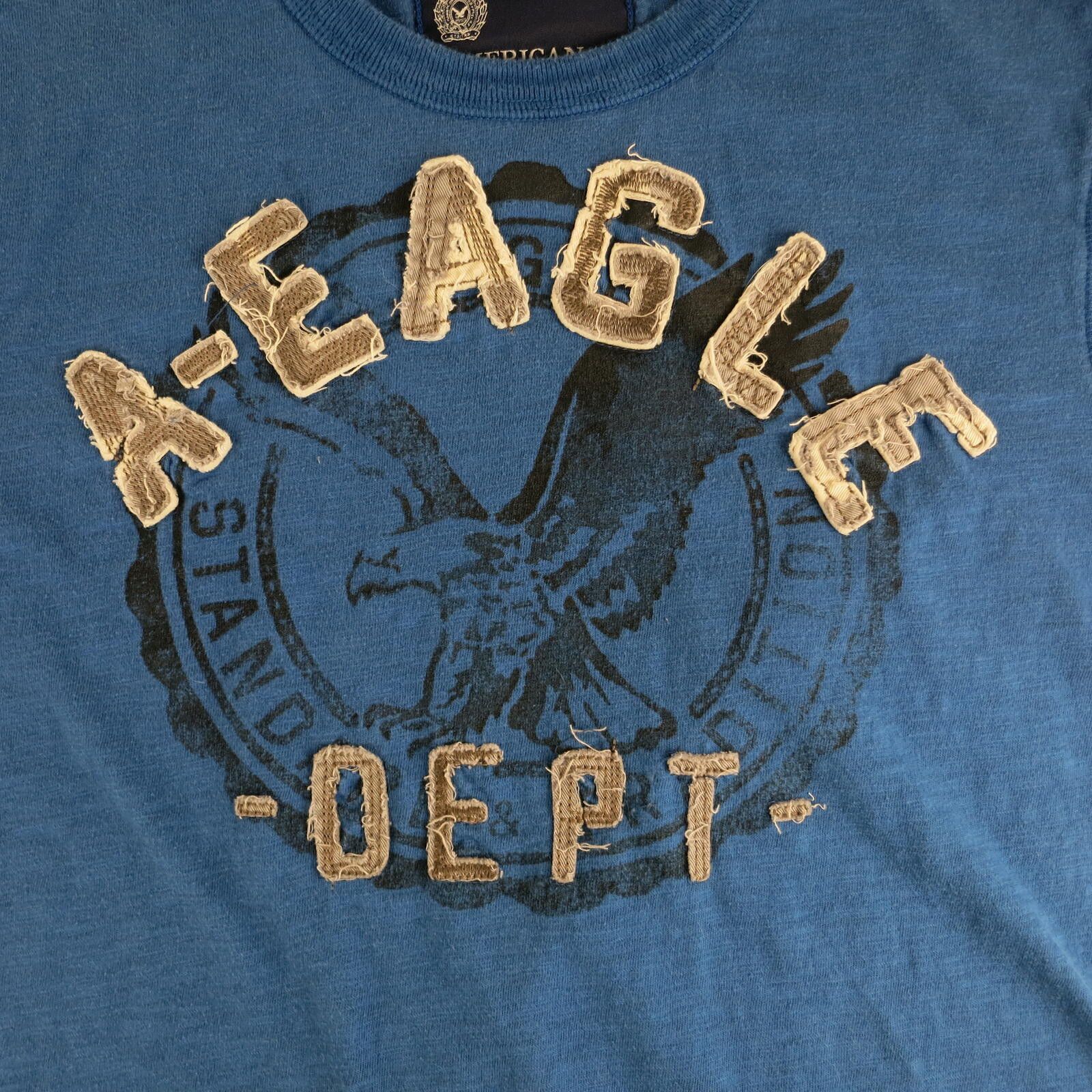 American Eagle Outfitters American Eagle Outfitters Blue Athletic Fit T-Shirt Men's M Size US M / EU 48-50 / 2 - 2 Thumbnail