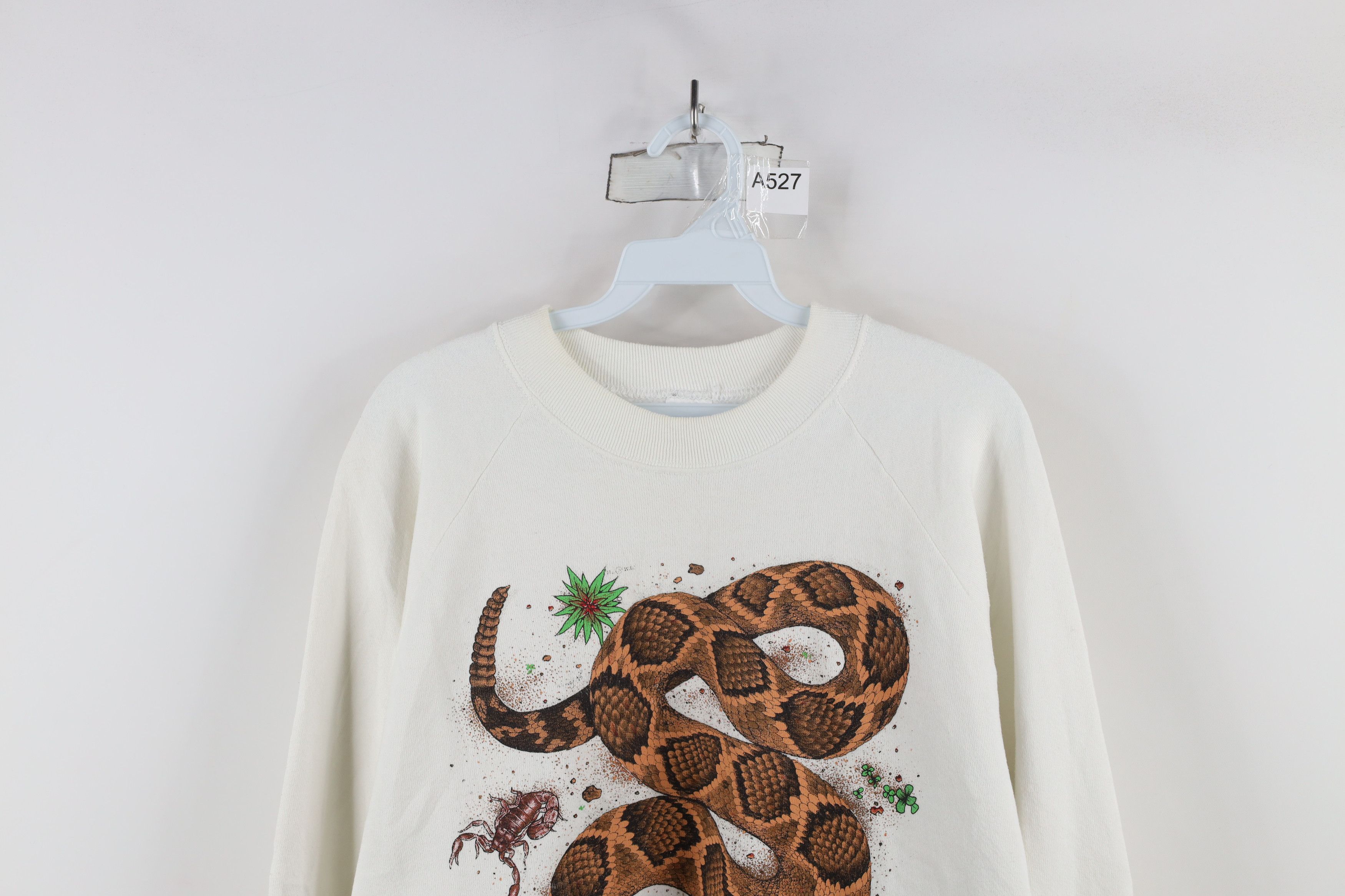 Vintage Vintage 90s Streetwear Scorpion Rattlesnake Sweatshirt USA Size US XL / EU 56 / 4 - 2 Thumbnail