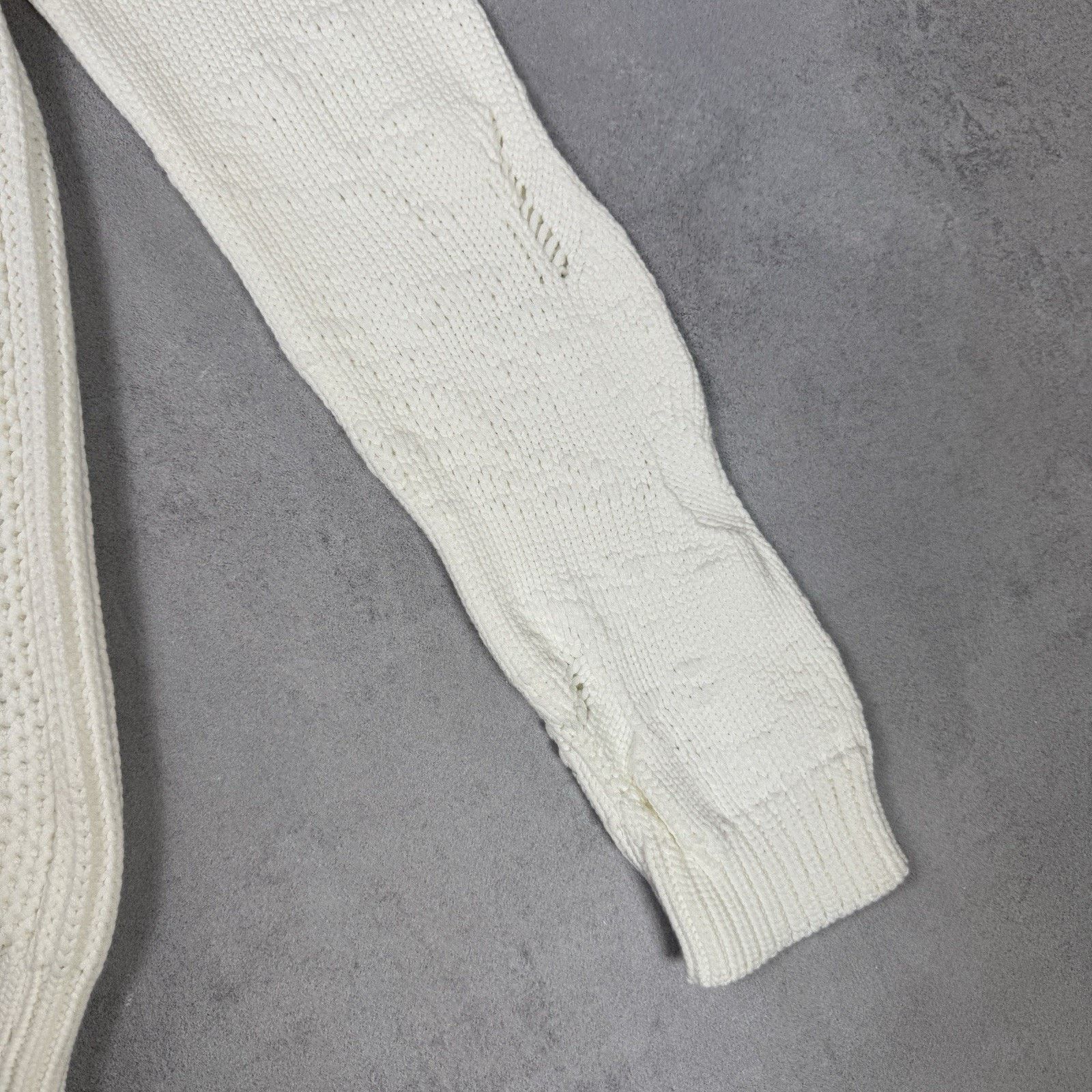 Ann Demeulemeester Ann Demeulemeester Men White Sweater Size S Oversized Size US S / EU 44-46 / 1 - 7 Thumbnail