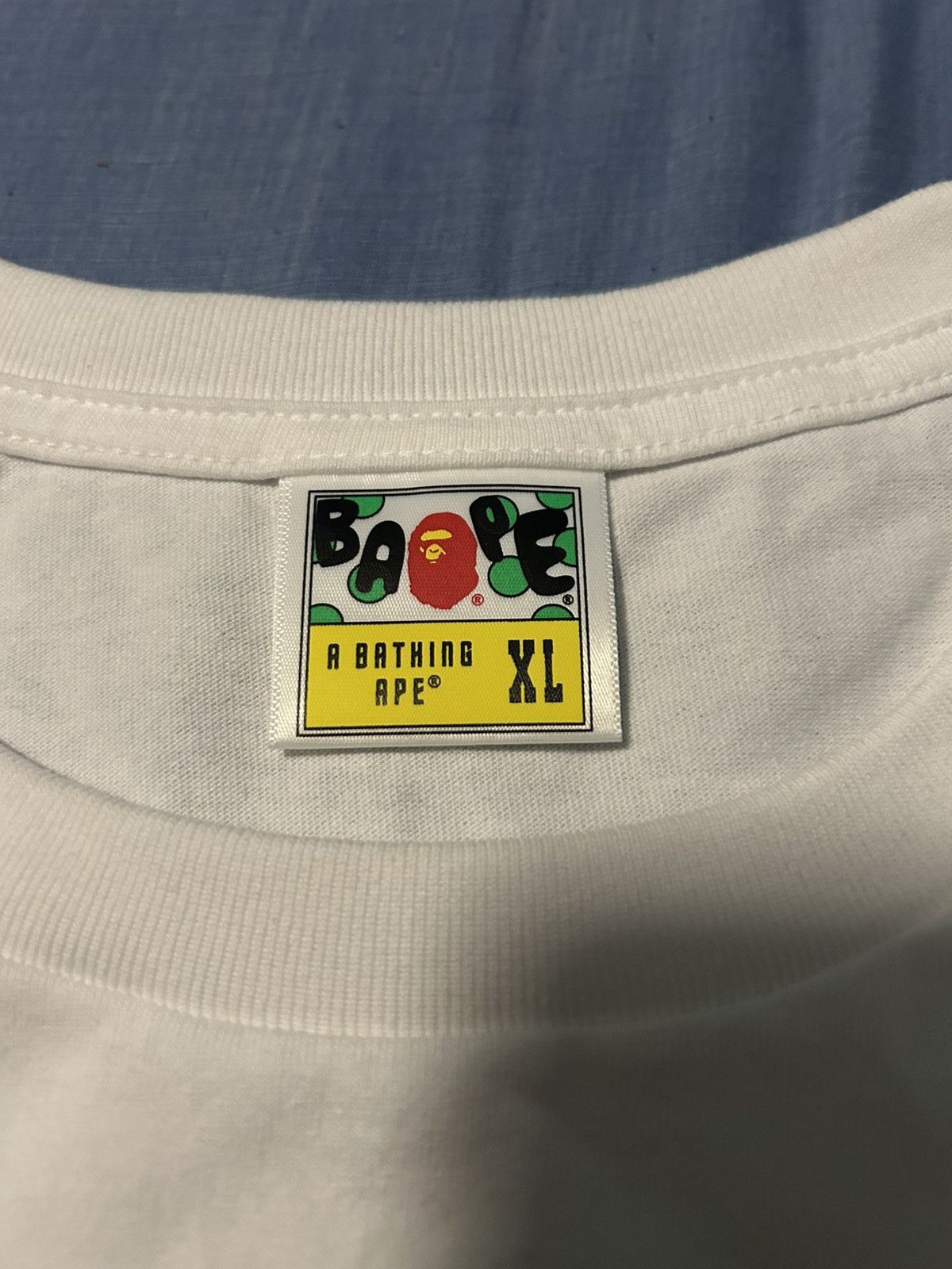 Bape BAPE CHECK WGM APE HEAD OVERLAP TEE Size US XL / EU 56 / 4 - 2 Thumbnail