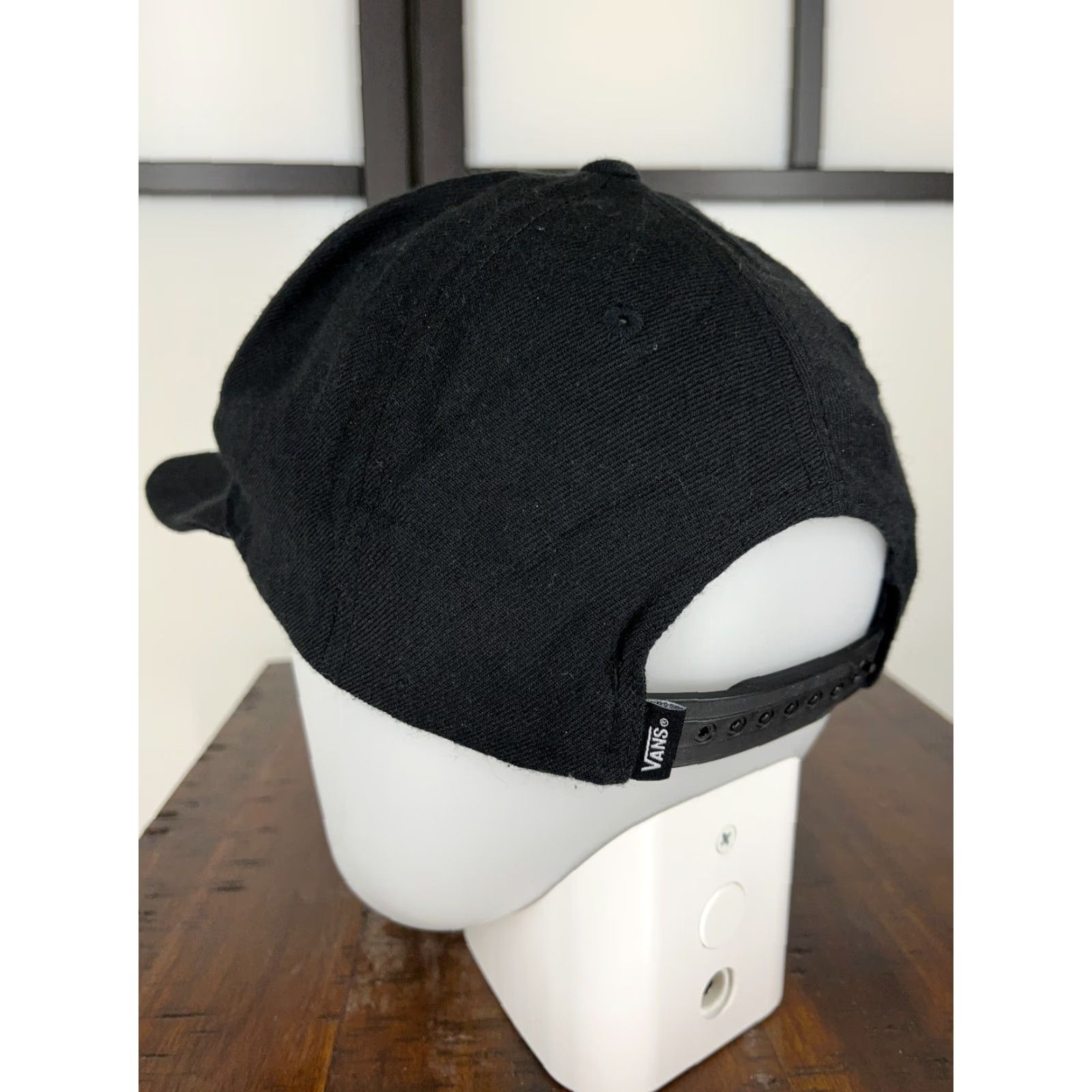 Vans VANS Hat Cap Snap Back Adult Black Wool Blend Embroidered Logo Beach Surf Skater Casual Size ONE SIZE - 5 Thumbnail