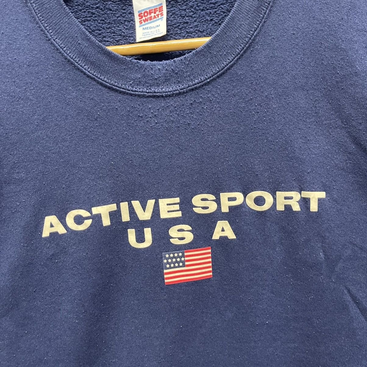 Vintage Active Sport USA Navy Sweatshirt (Vintage 90s) Size US M / EU 48-50 / 2 - 3 Thumbnail