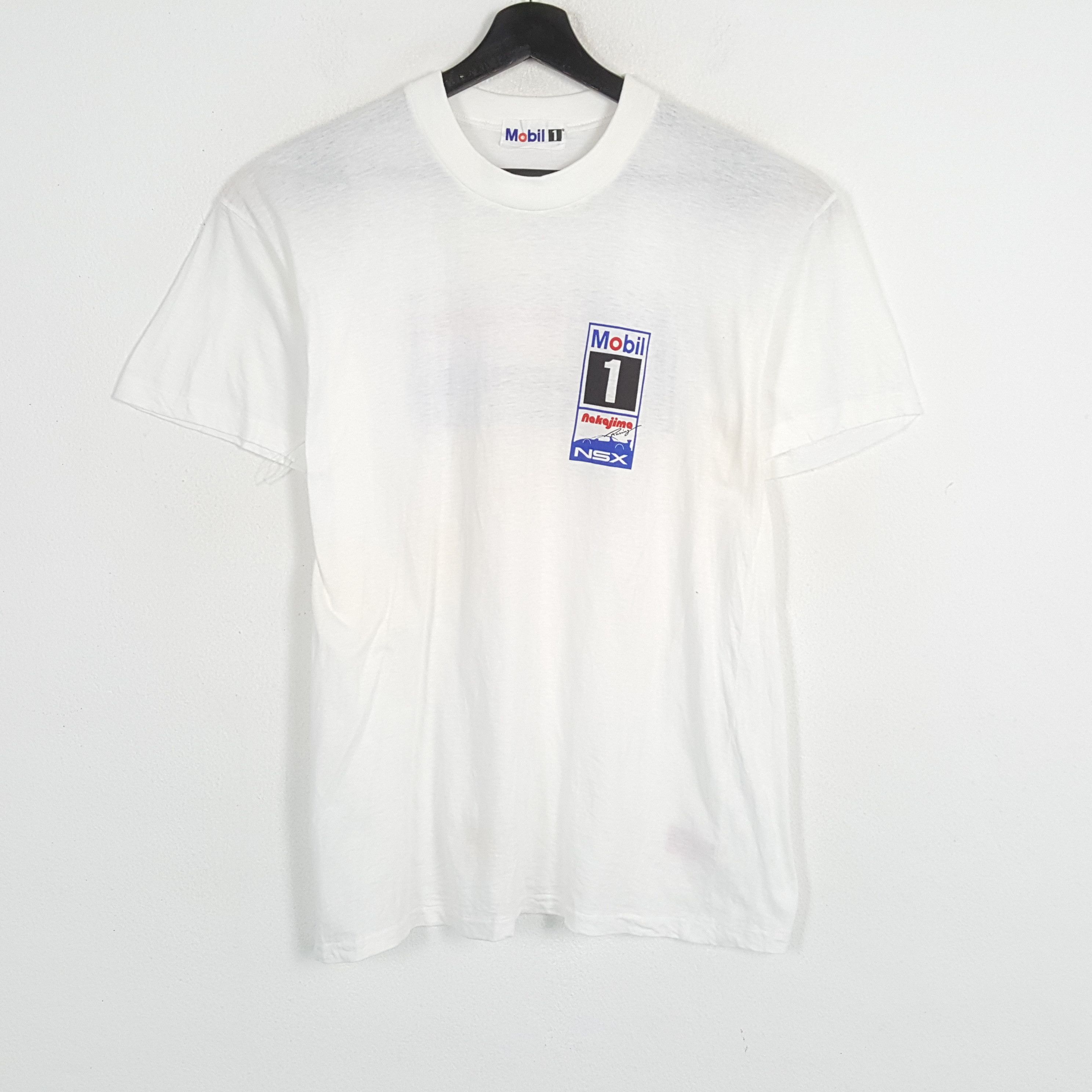 Japanese Brand × Vintage MOBIL 1 NAKAJIMA RACING NSX Motorsports Style Tshirt Size US M / EU 48-50 / 2 - 3 Thumbnail