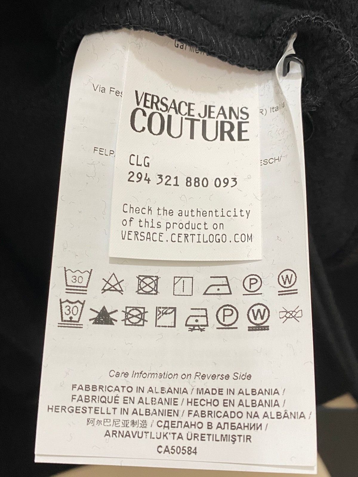 Versace Jeans Couture Versace Jeans Culture Fleece Garazta sweatshirt XL, black, Size US XL / EU 56 / 4 - 8 Thumbnail