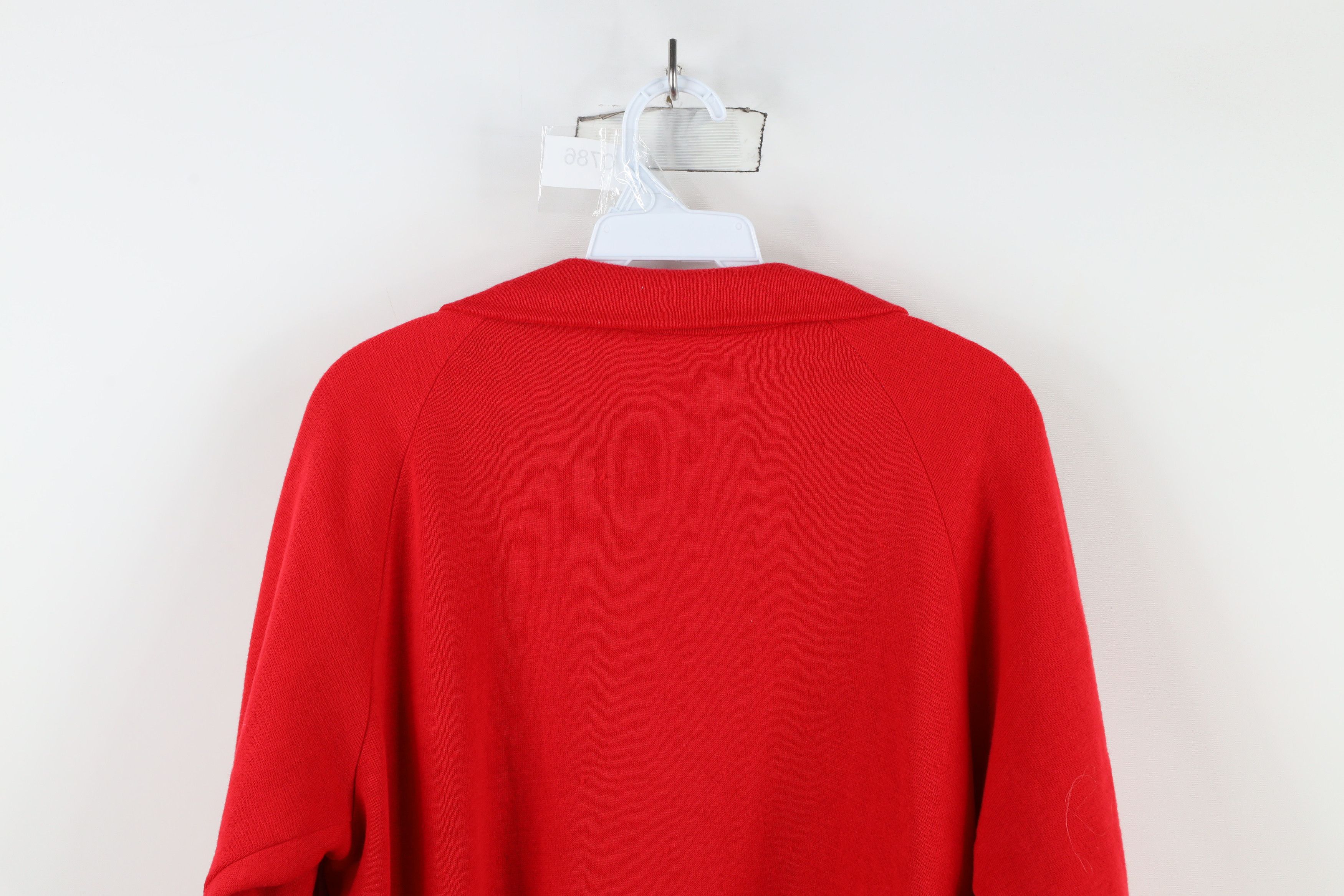 Vintage Vintage 70s Streetwear Striped Full Zip Track Jacket Red Size US L / EU 52-54 / 3 - 12 Thumbnail