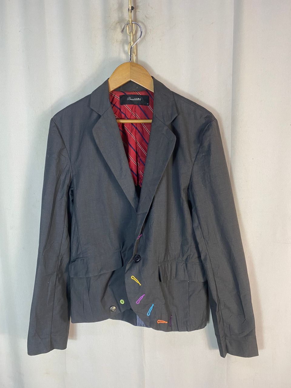 Unisex🔥Breath mint multicolor button blazer jacket
