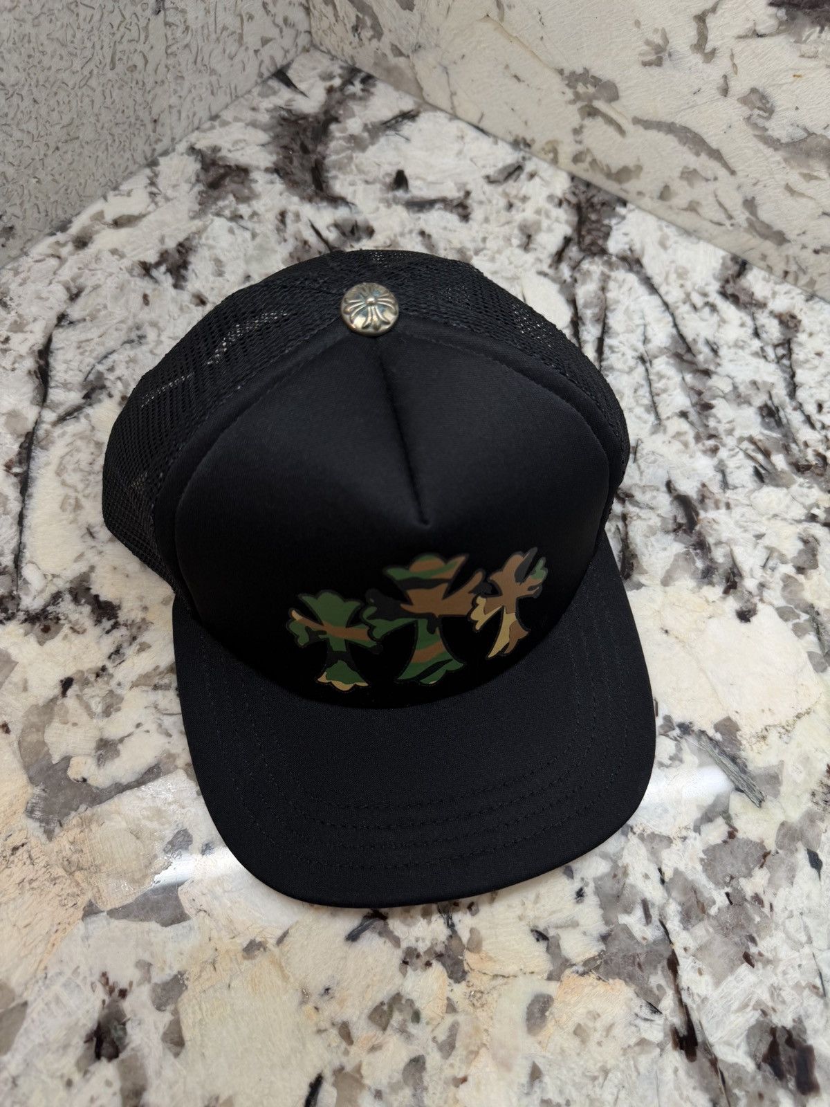 Chrome Hearts Chrome Hearts Camo Cemetery Cross Patch Trucker Size ONE SIZE - 3 Thumbnail