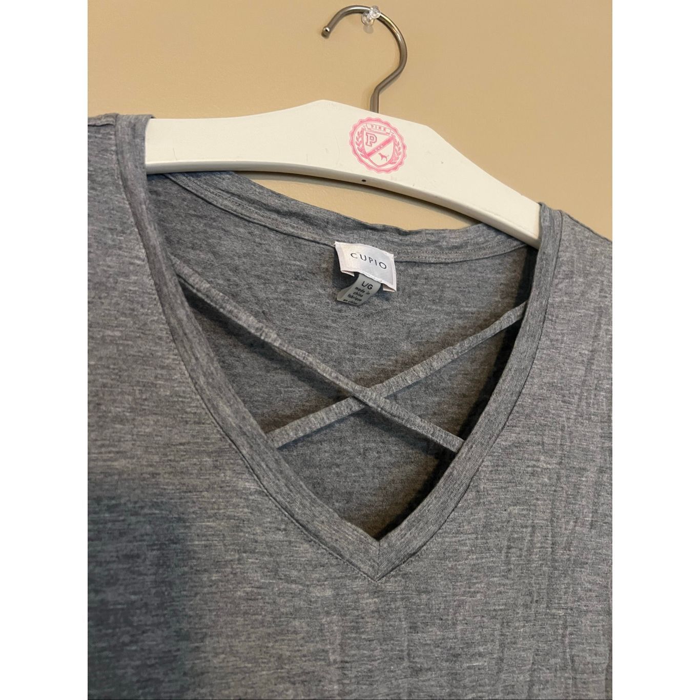 Other Cupio Grey T-Shirt Woman’s Size Large Size L / US 10 / IT 46 - 3 Thumbnail