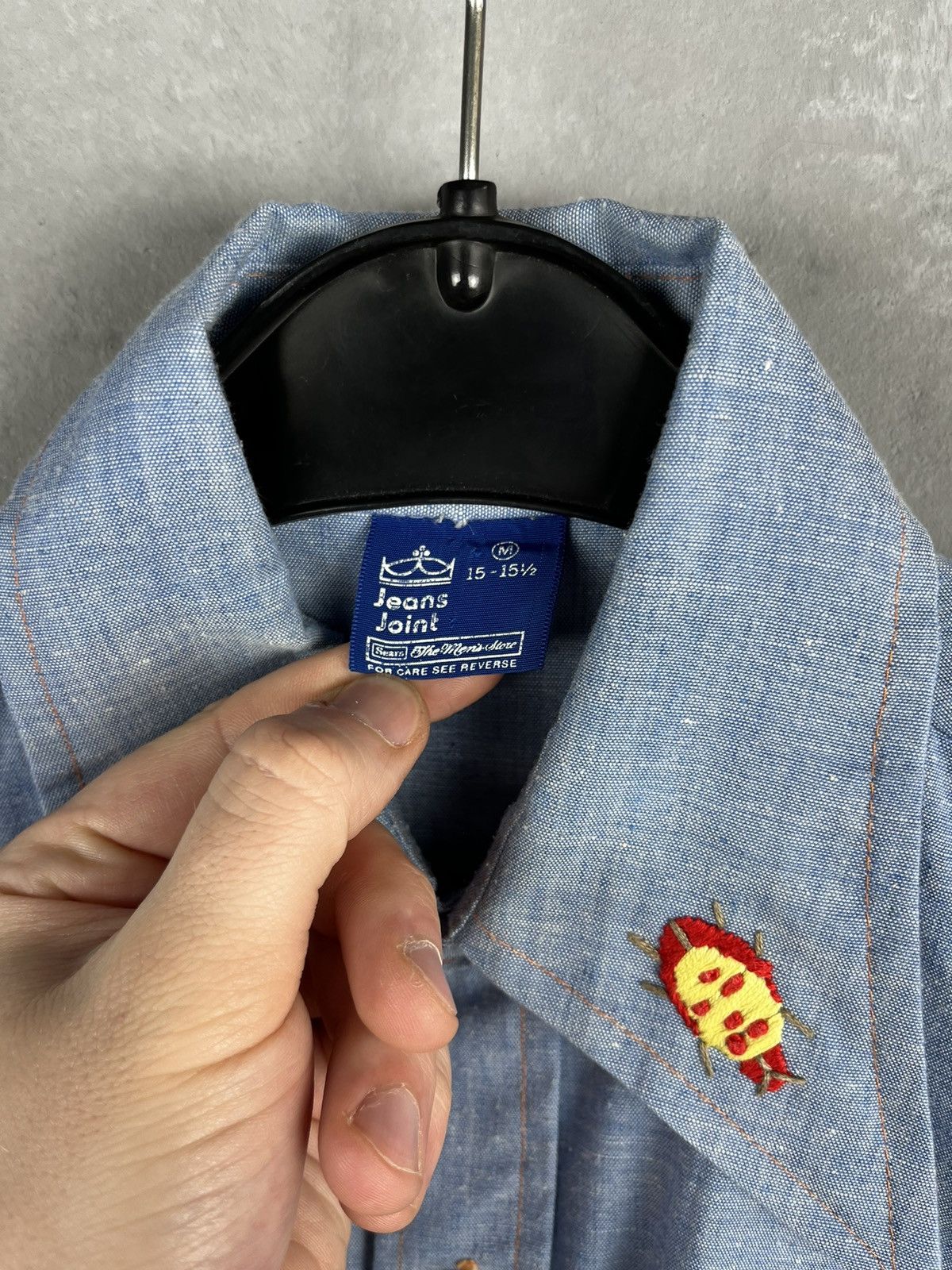 Vintage Vintage 70s Sears Jeans Joint Long Sleeve Button Shirt Size US M / EU 48-50 / 2 - 8 Thumbnail