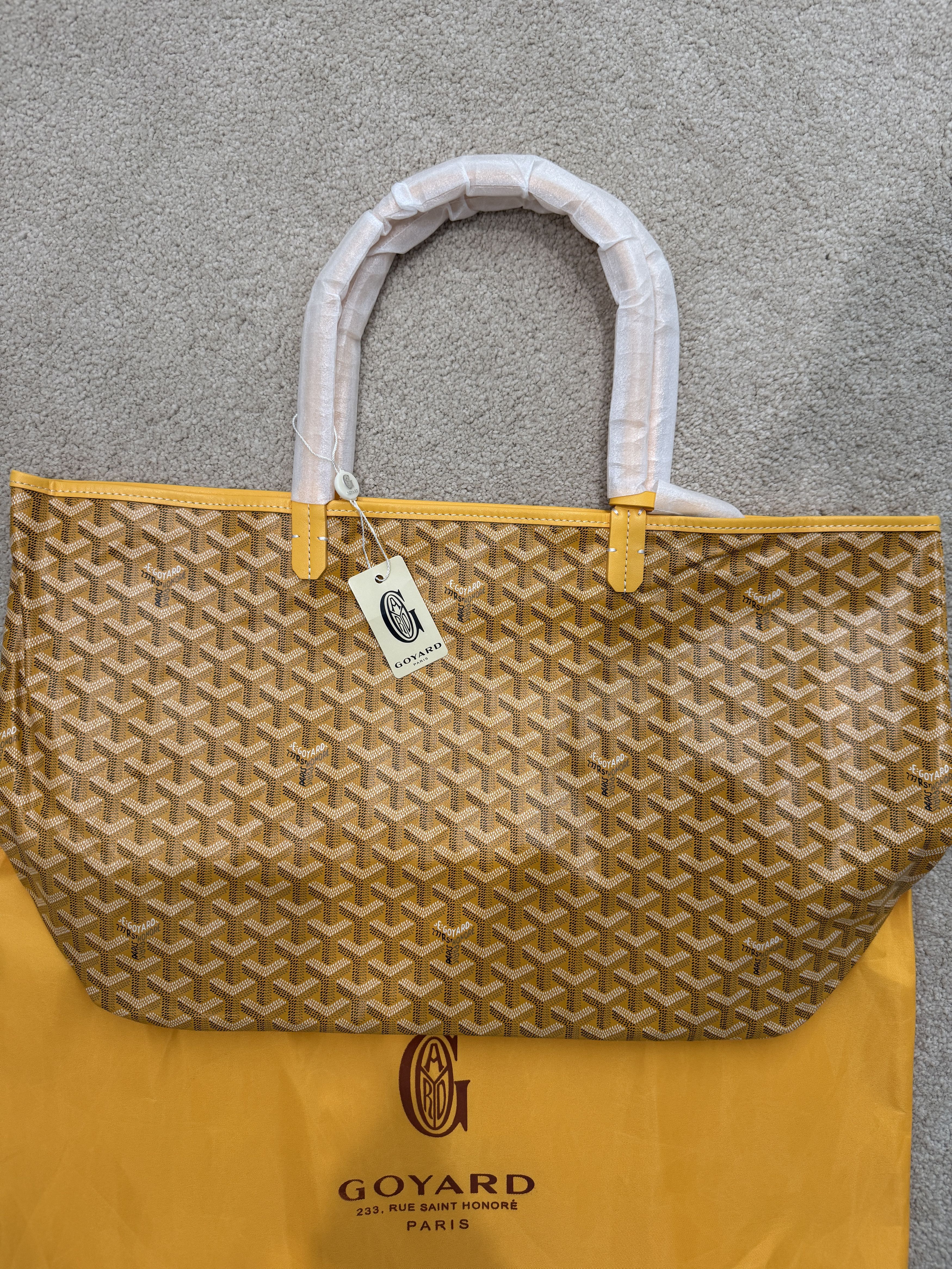 Other Large Yellow Open Patterned Tote Bag w/ Pouch Size ONE SIZE - 2 Thumbnail