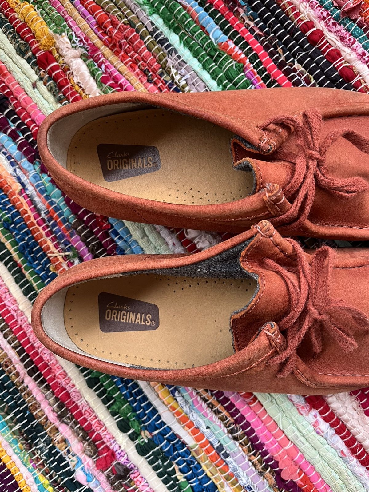 Clarks × Vintage Clark’s Wallabee Red Suede Wallabees Casual Low Sneakers Size US 10 / EU 43 - 3 Thumbnail